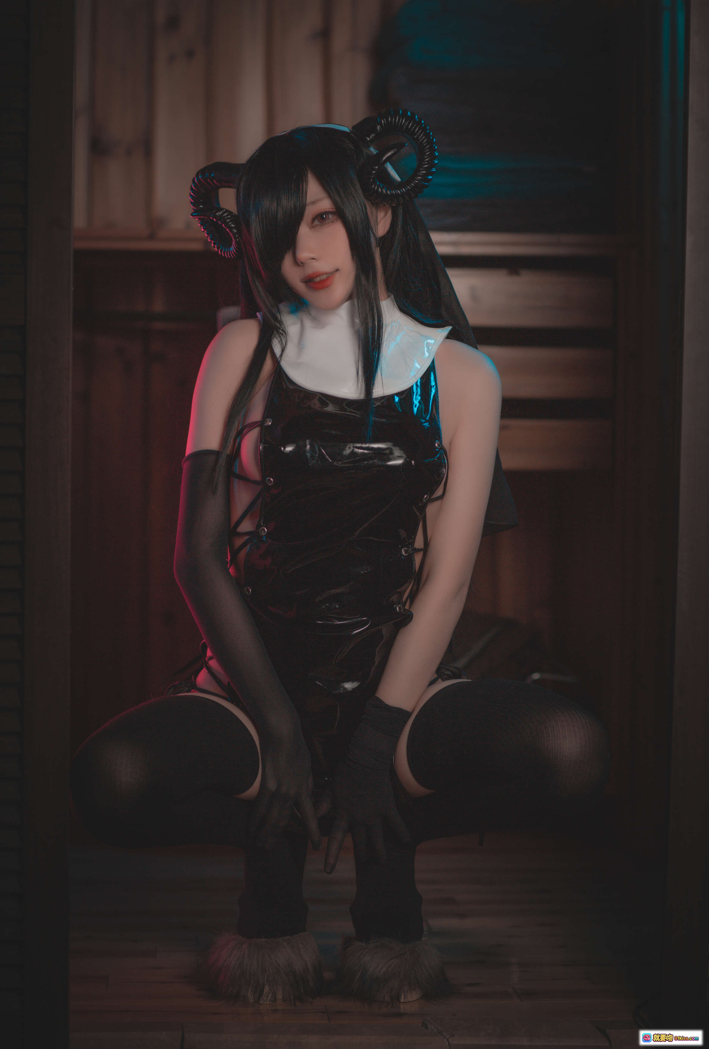 图片[6] - 起司块wii NO.019 魅魔修女写真 44P高清黑丝美臀诱惑 暗黑系性感Cosplay摄影集 - 就要吻