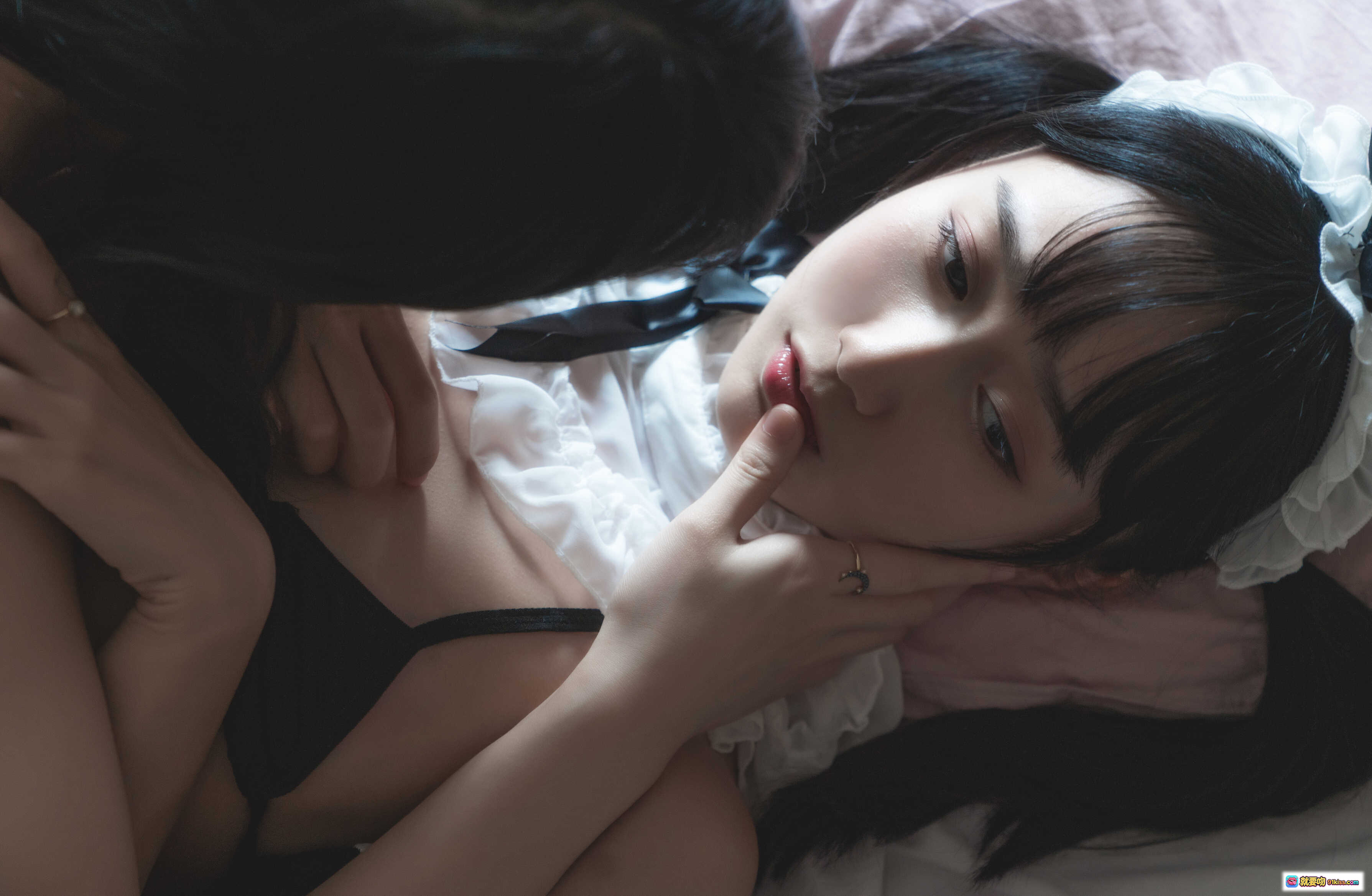 图片[4] - 桜桃喵065暮黑裙妹抖写真48P高清私房性感蕾丝内衣床照美腿诱惑无码图集 - 就要吻