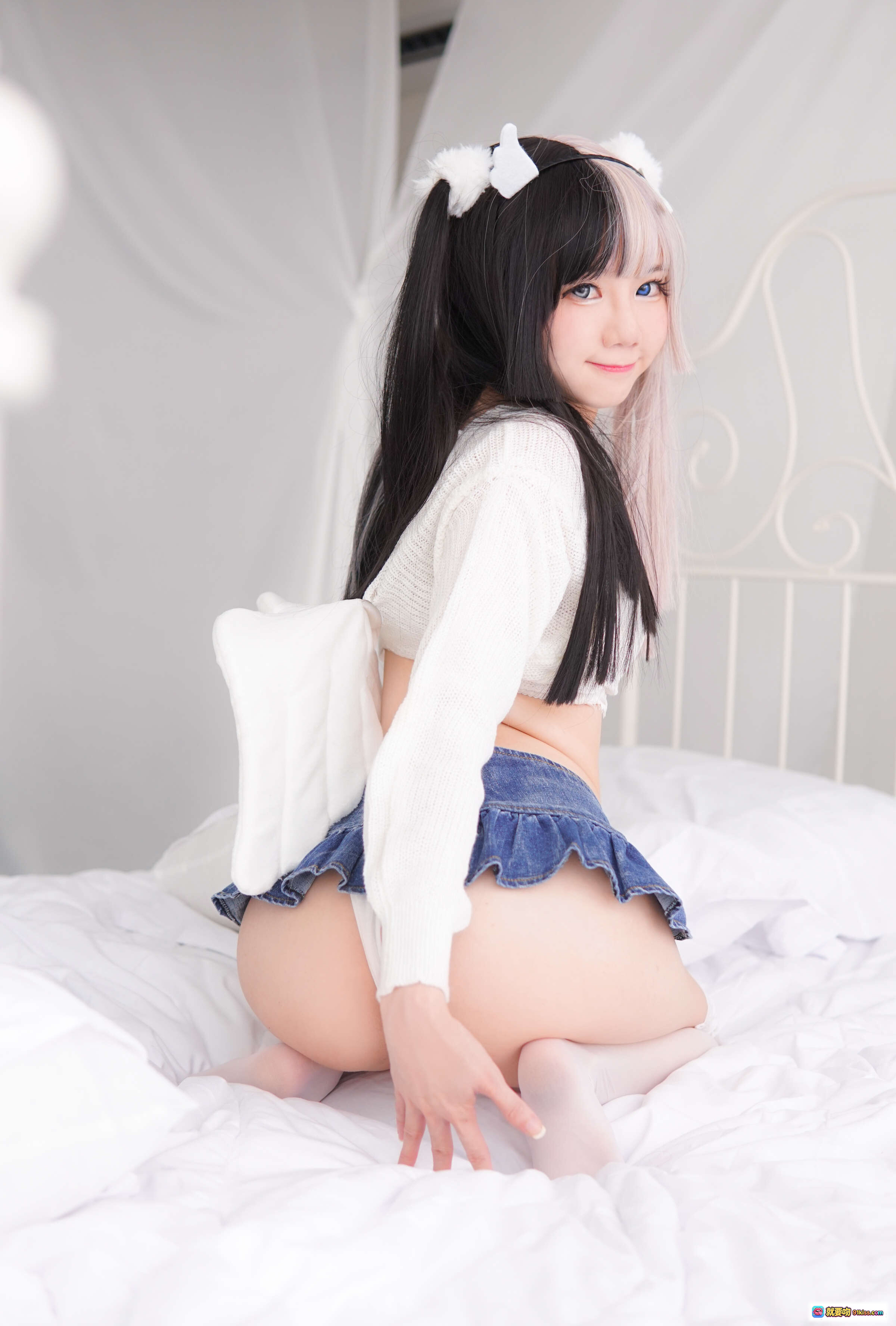 图片[4] - Sally Dorasnow NO.003 Angel Lucina 白丝蕾丝美腿床上写真 28P高清私房图集 - 就要吻