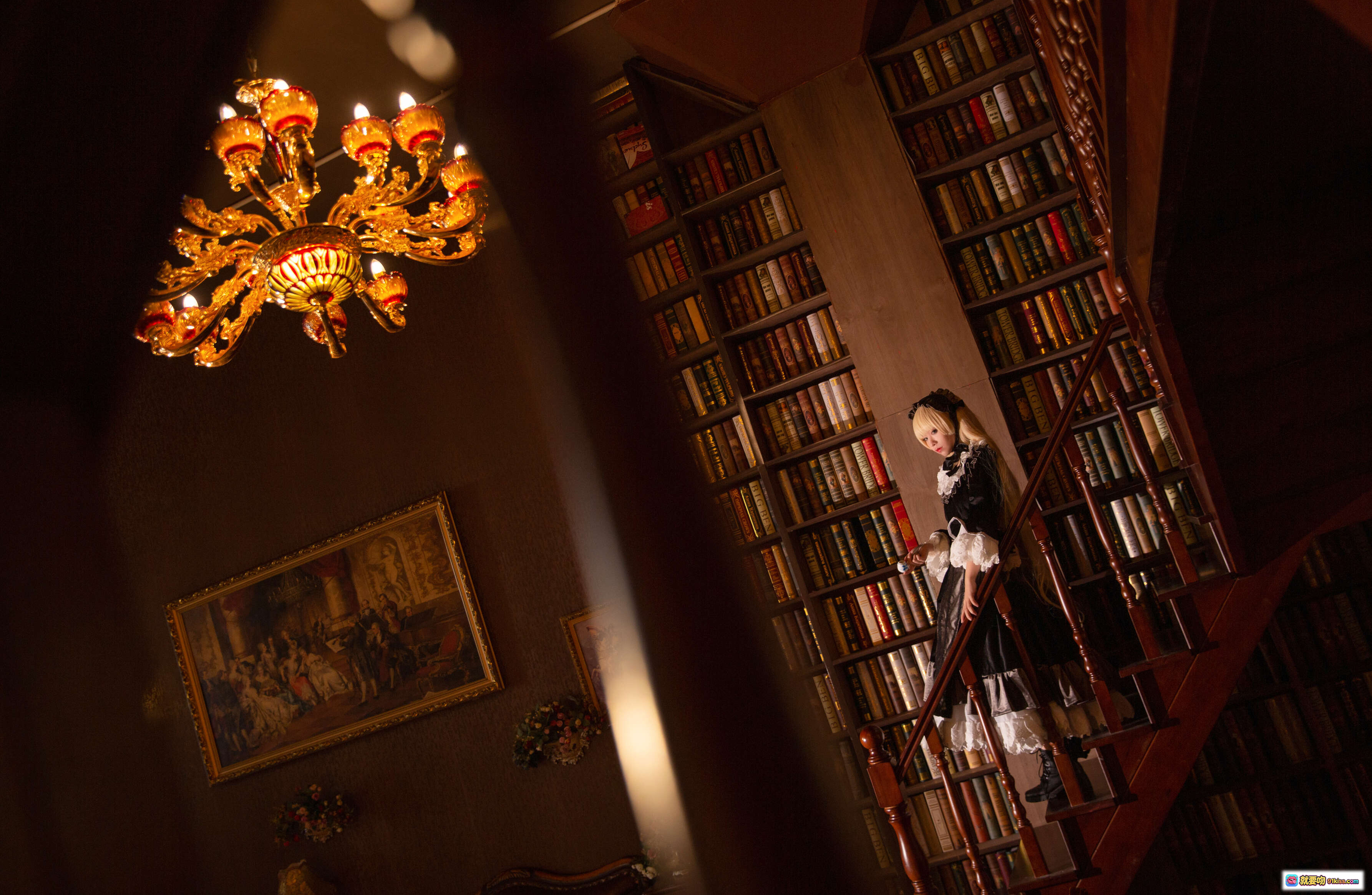 图片[5] - Gosick Cosplay 精美洛丽塔裙装 图书馆场景 欧式复古风 17P高清图集 227MB下载 - 就要吻