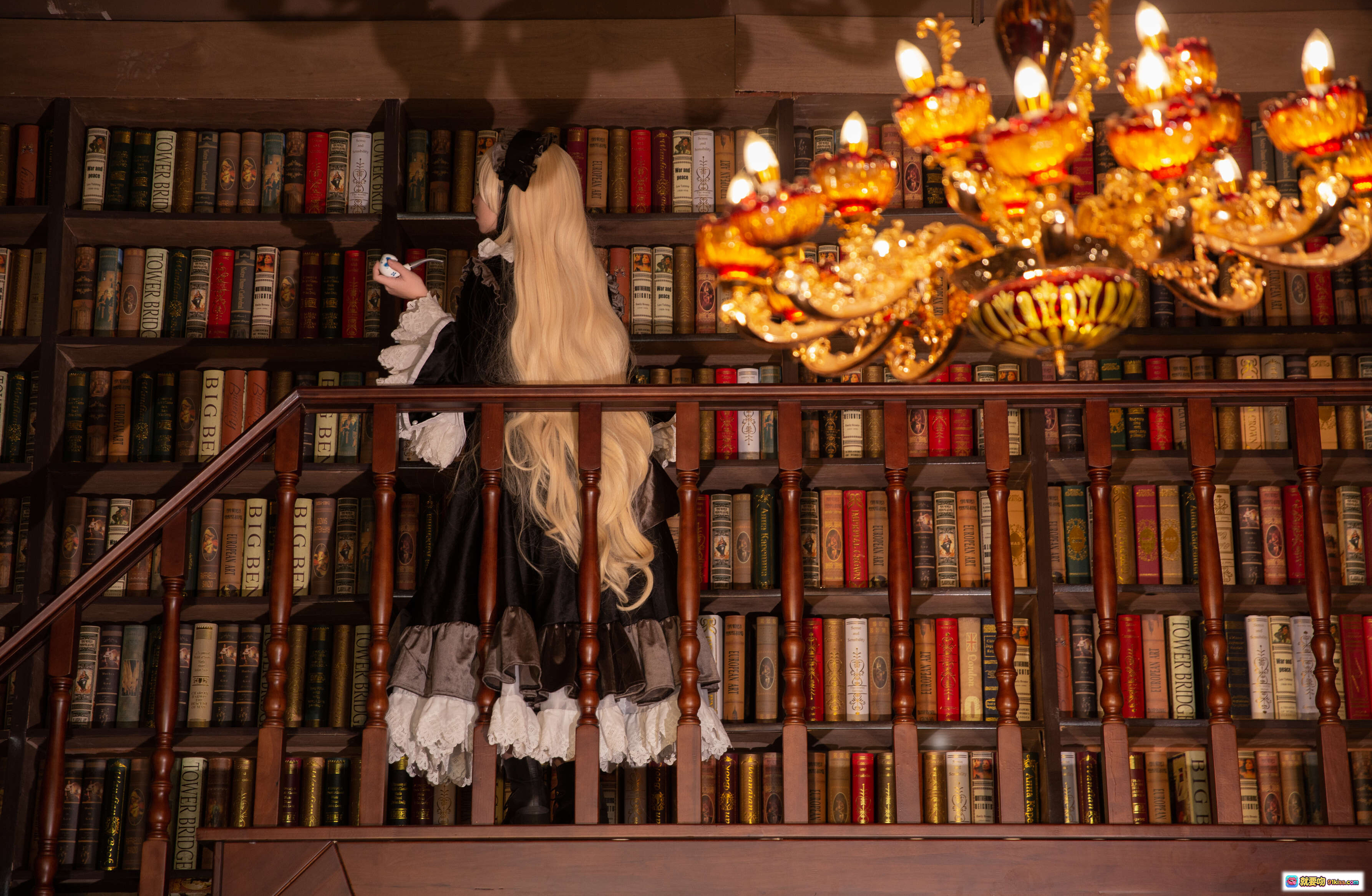 图片[3] - Gosick Cosplay 精美洛丽塔裙装 图书馆场景 欧式复古风 17P高清图集 227MB下载 - 就要吻