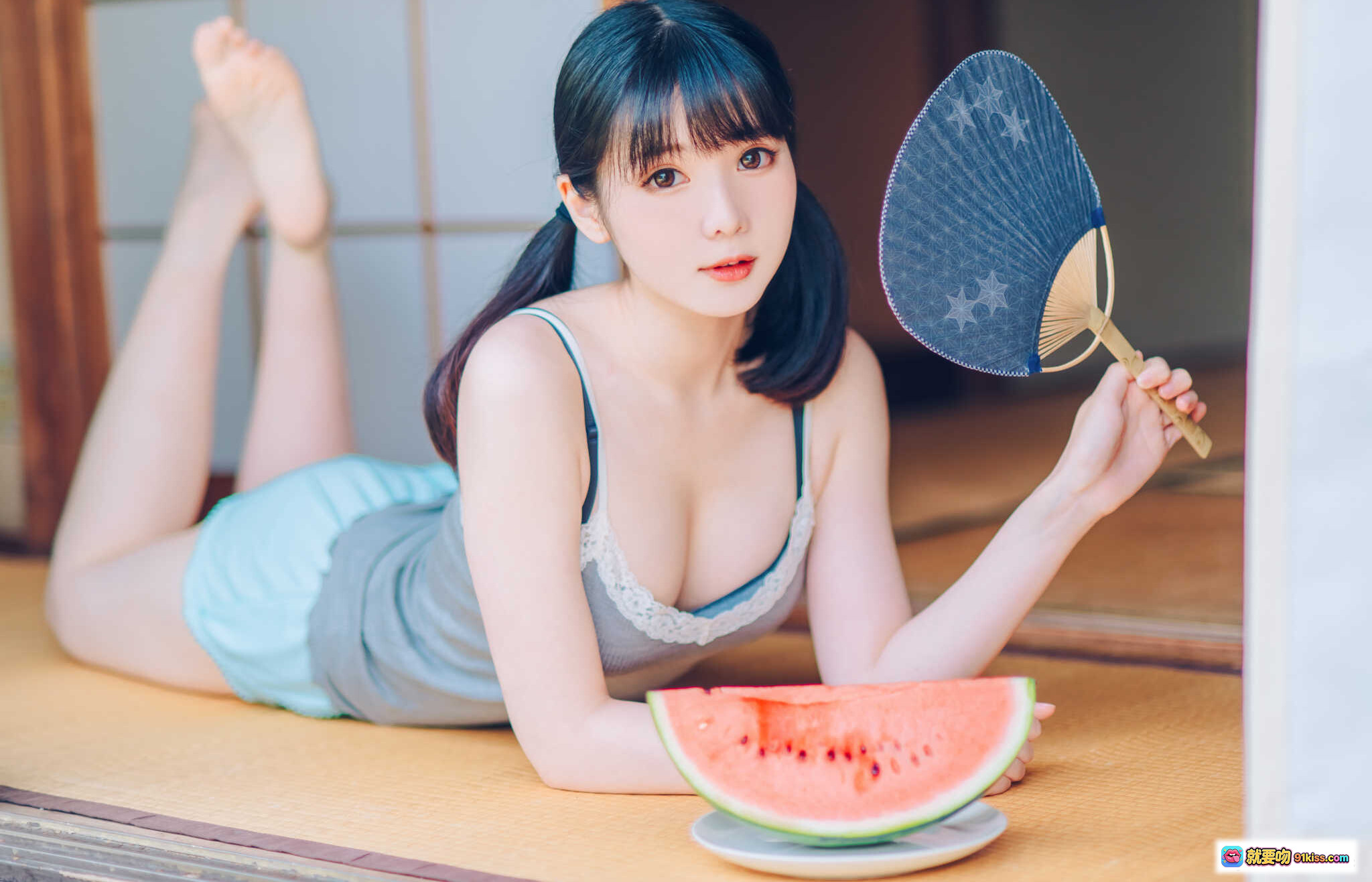 图片[9] - 霜月shimo NO.002 Summer写真集 | 热带花卉泳衣少女 | 清新浴室私房照 | 95P高清图集 - 就要吻