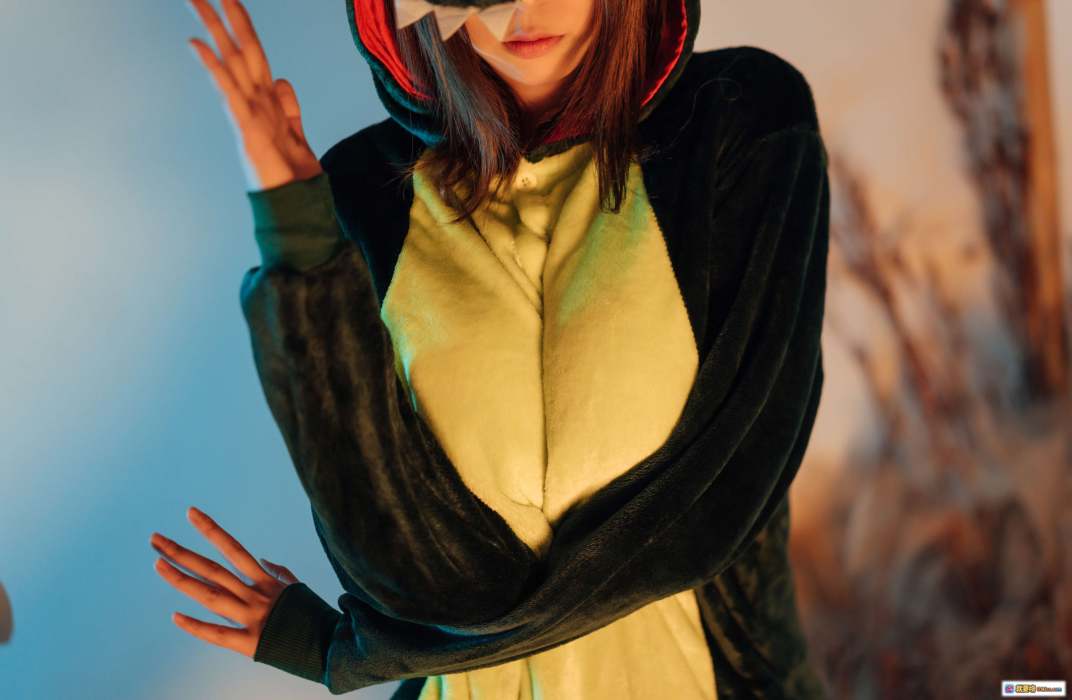 图片[7] - 奈汐酱哥斯拉连体衣写真NO.034 | 可爱恐龙造型私房照55P | 萌系cosplay性感美图 - 就要吻