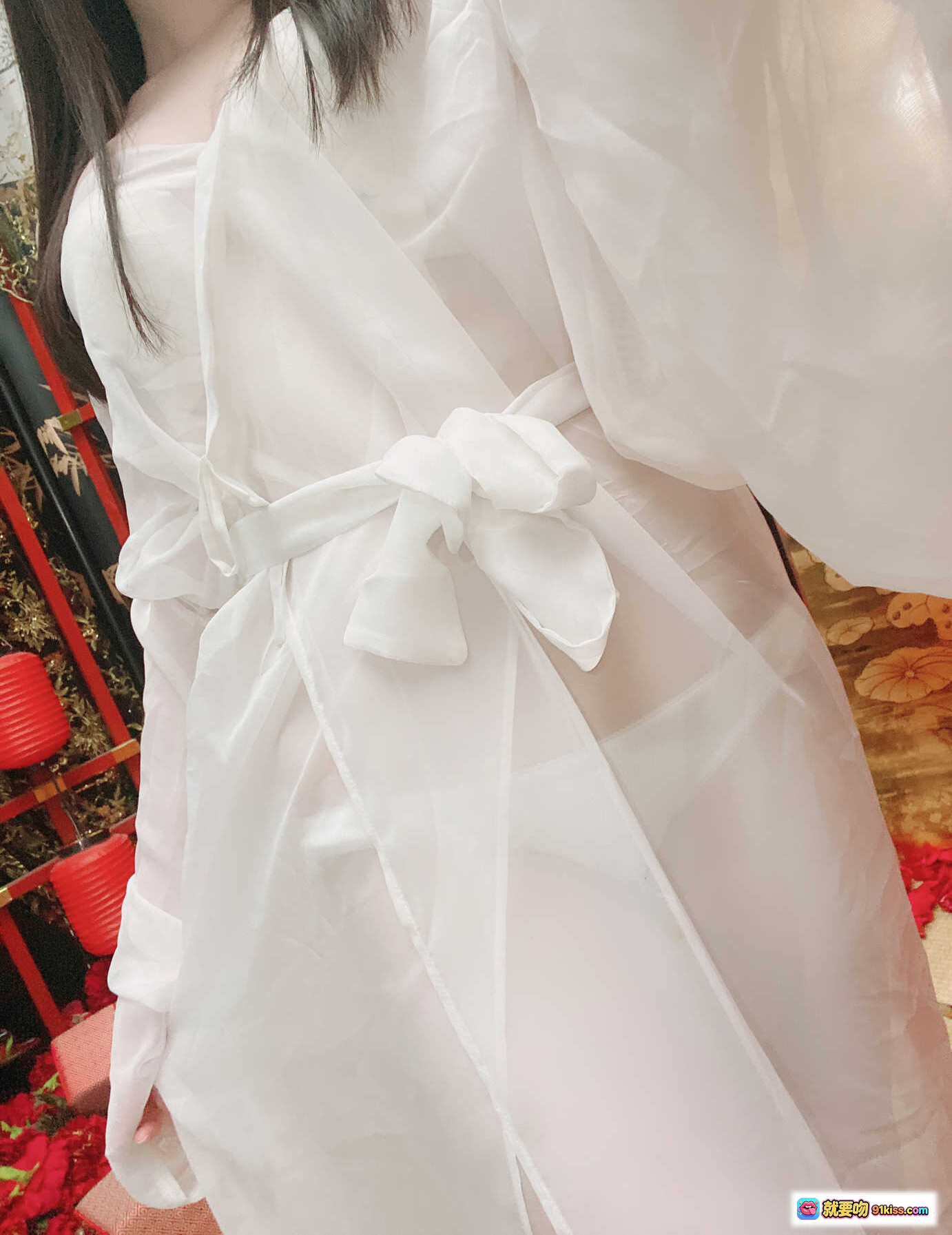 图片[5] - 霜月Shimo Cosplay万圣主题写真NO.005｜白色猫耳浴袍少女｜日系甜美性感风｜19P高清图集 - 就要吻