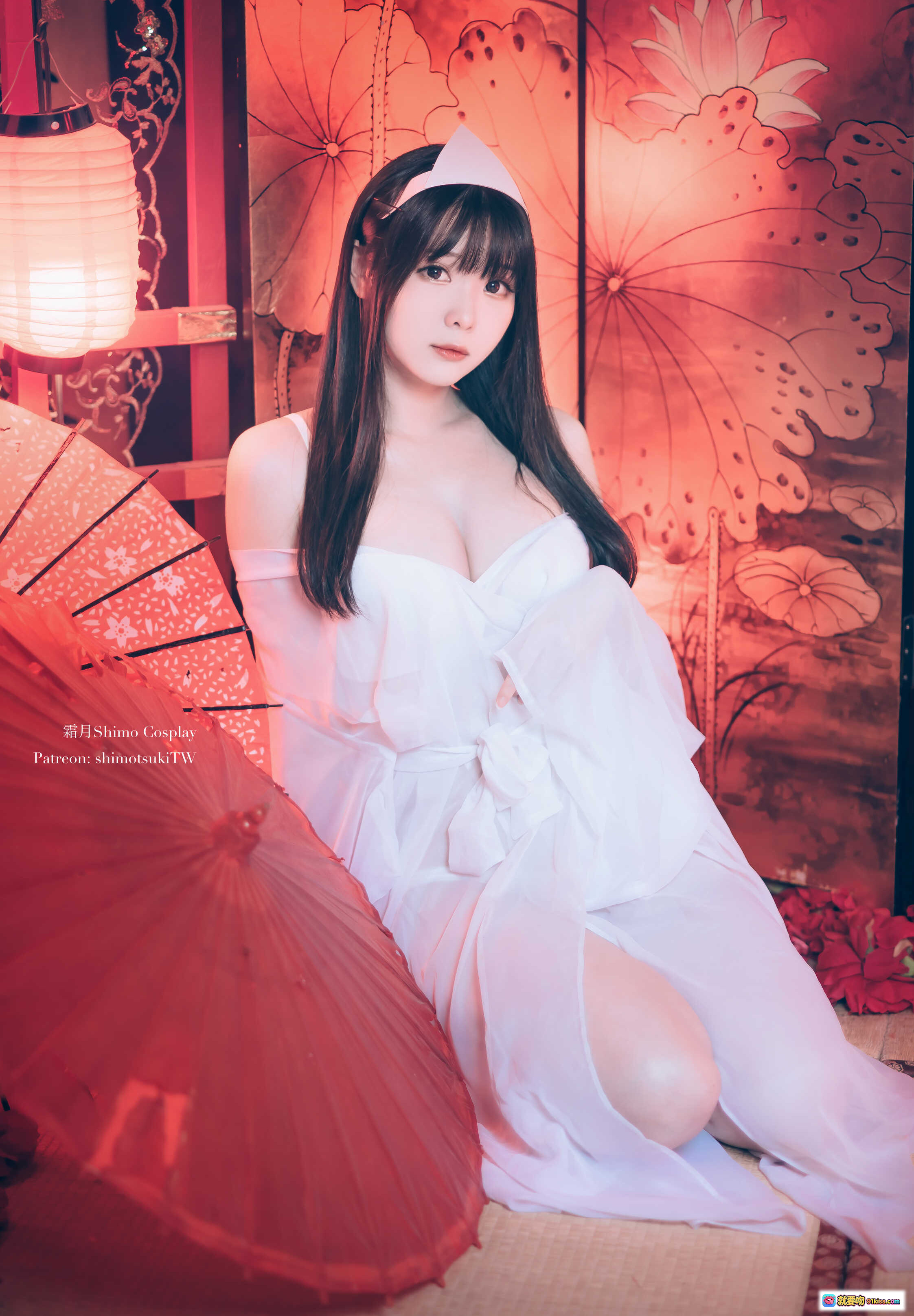 图片[6] - 霜月Shimo Cosplay万圣主题写真NO.005｜白色猫耳浴袍少女｜日系甜美性感风｜19P高清图集 - 就要吻