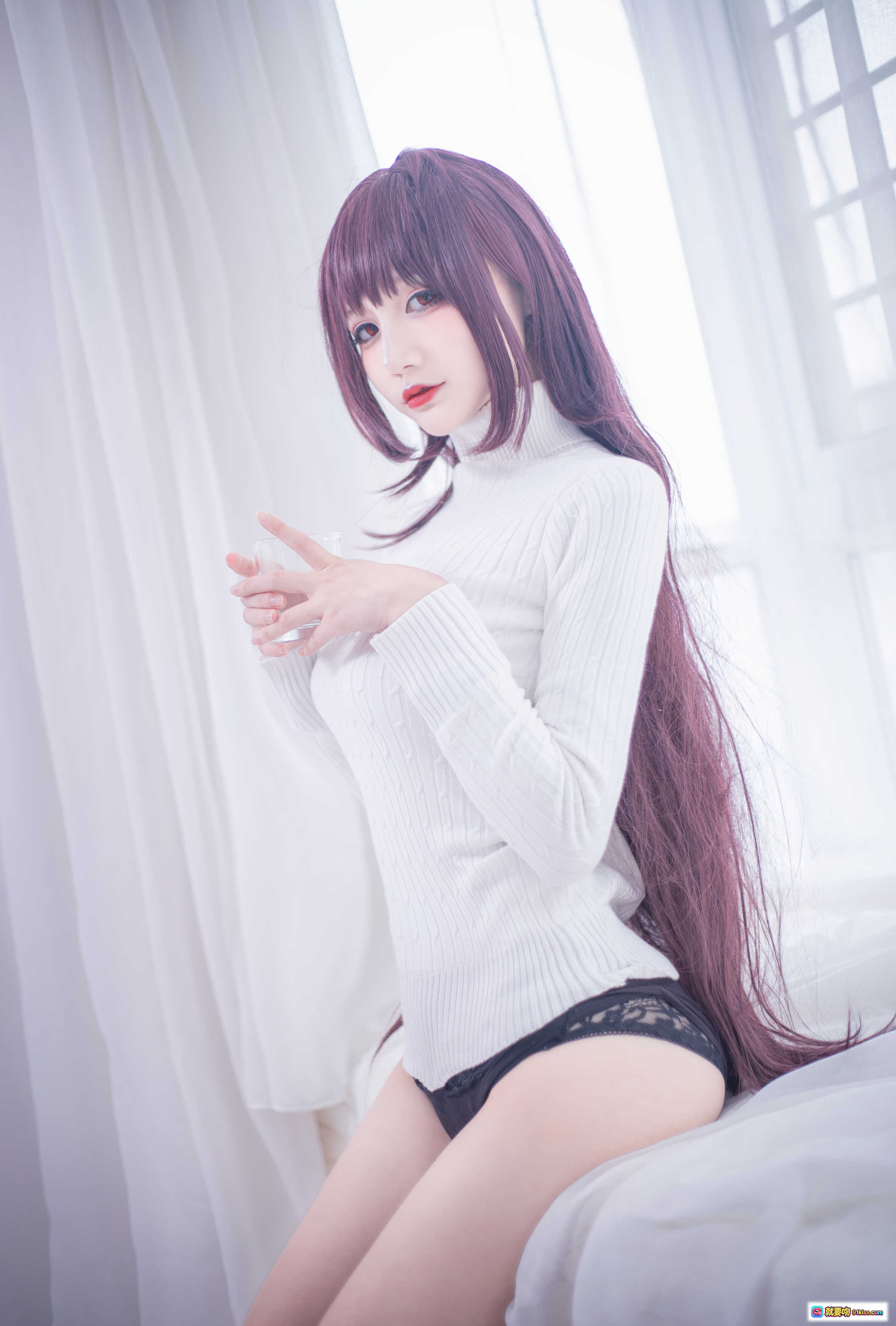 图片[7] - 仙九Airi NO.008 斯卡哈毛衣写真 21P高清美腿特写 白色床品柔光氛围 甜美性感风格 无视频纯图集 - 就要吻