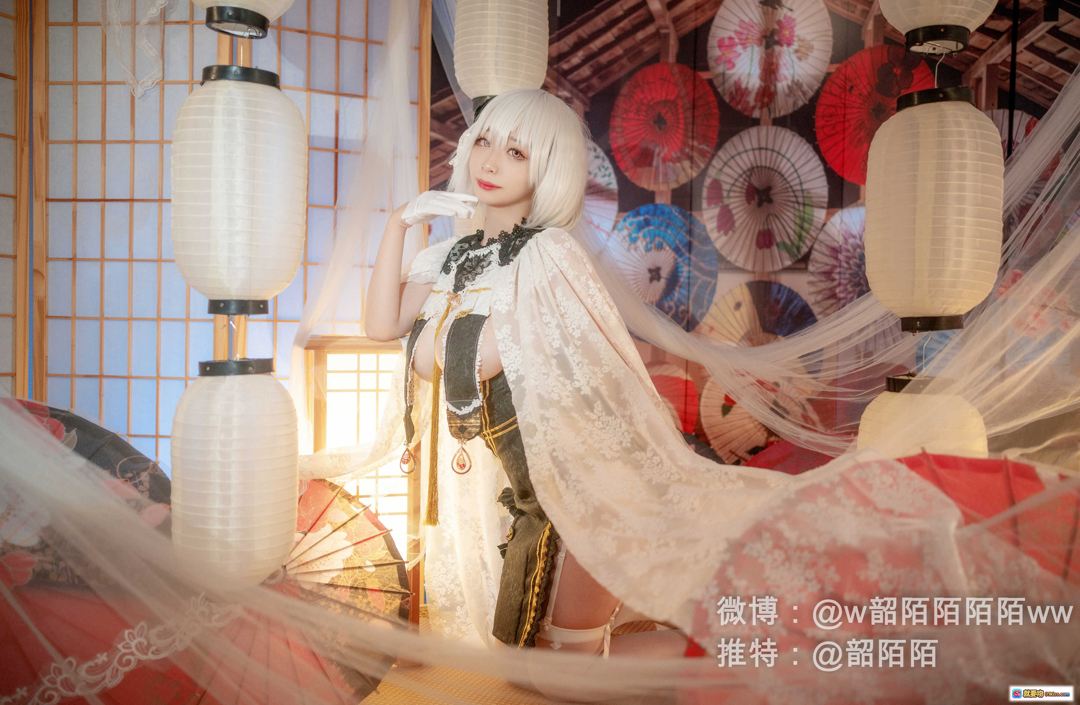 图片[4] - 韶陌陌NO.012西北望射天狼32P509MB日式和风蕾丝内衣写真私房美图 - 就要吻