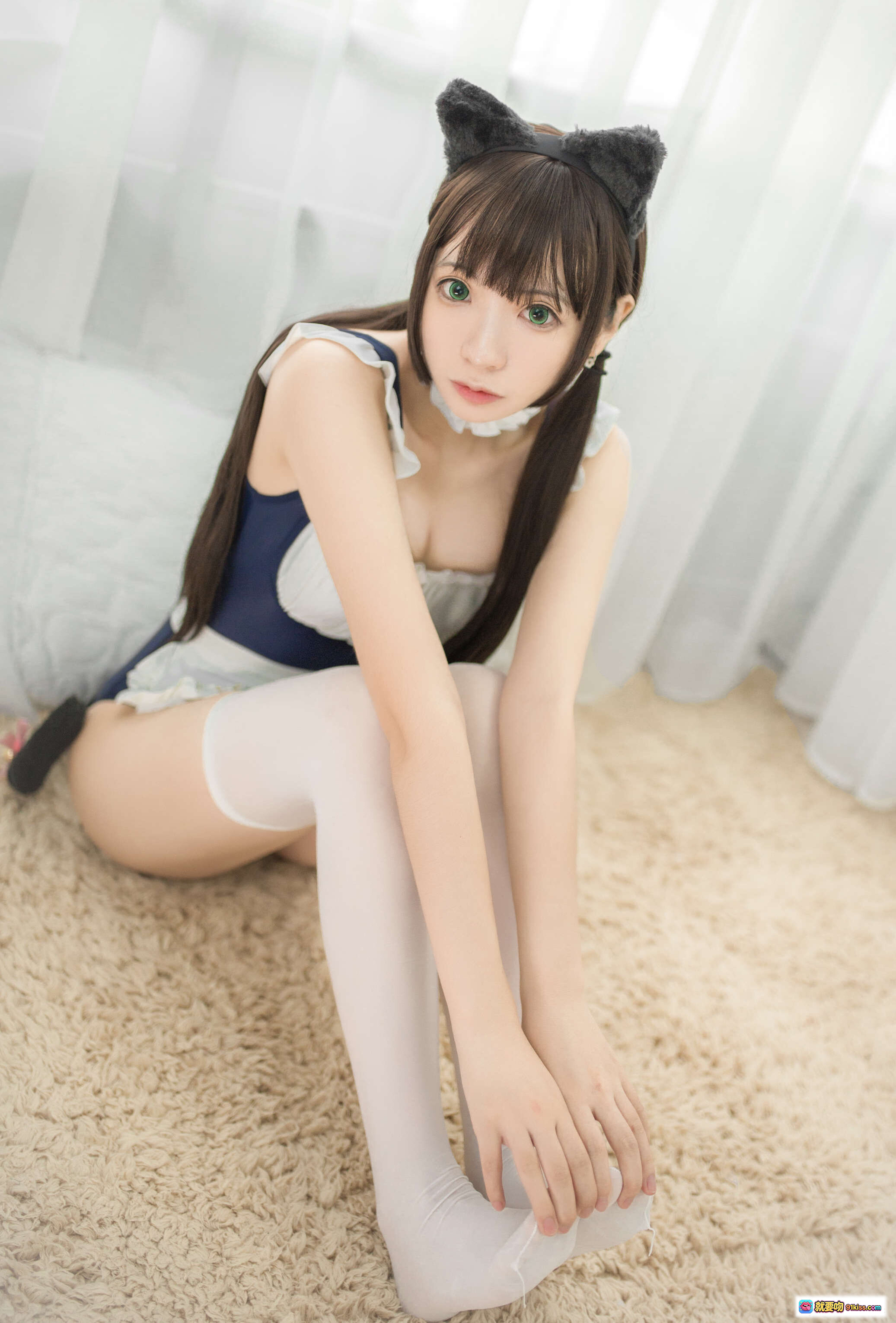 图片[5] - 疯猫ss NO.013 猫耳少女浴缸写真 白色蕾丝裙 清纯可爱 甜美风格 室内私房摄影 23P高清图集 - 就要吻