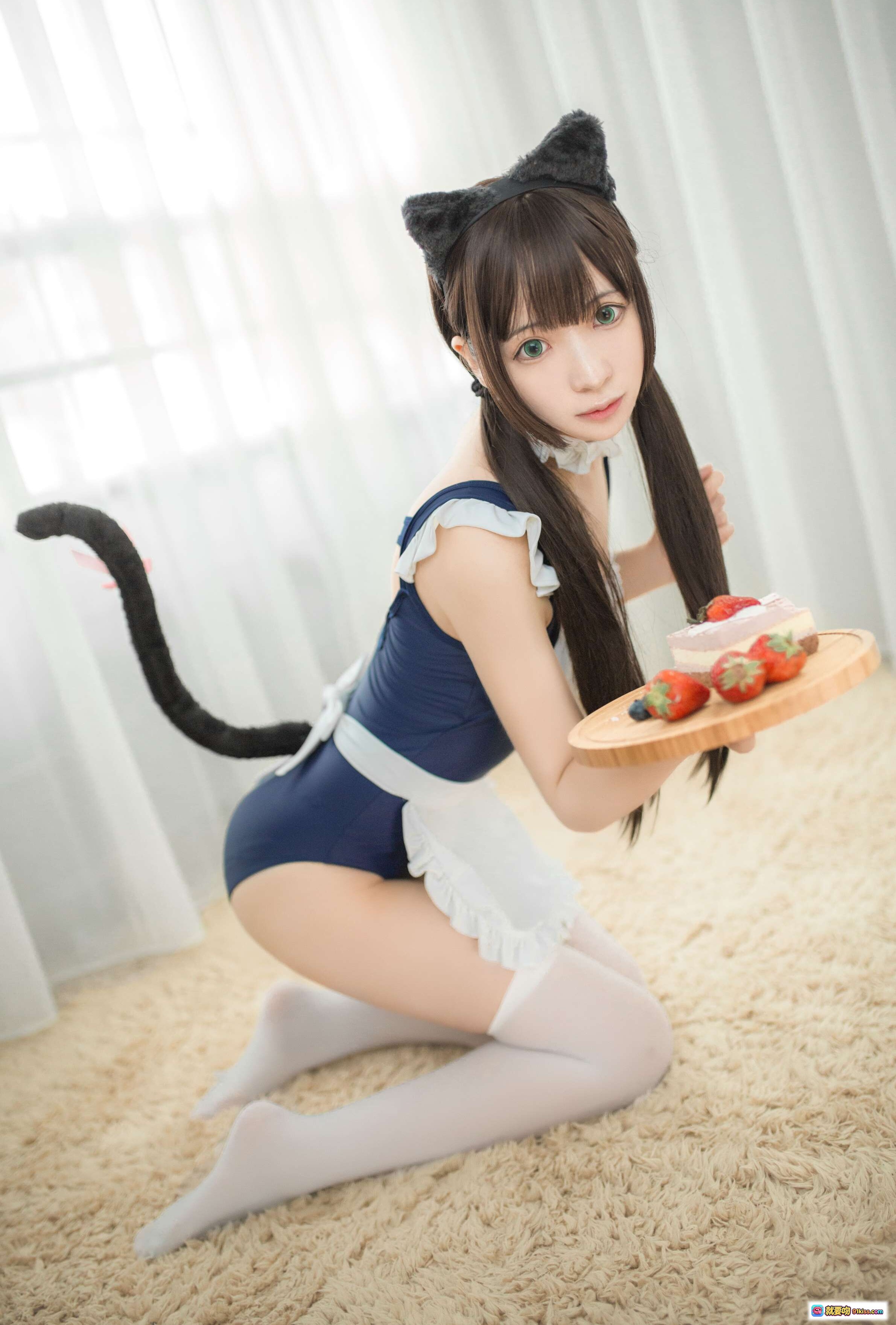 图片[7] - 疯猫ss NO.013 猫耳少女浴缸写真 白色蕾丝裙 清纯可爱 甜美风格 室内私房摄影 23P高清图集 - 就要吻