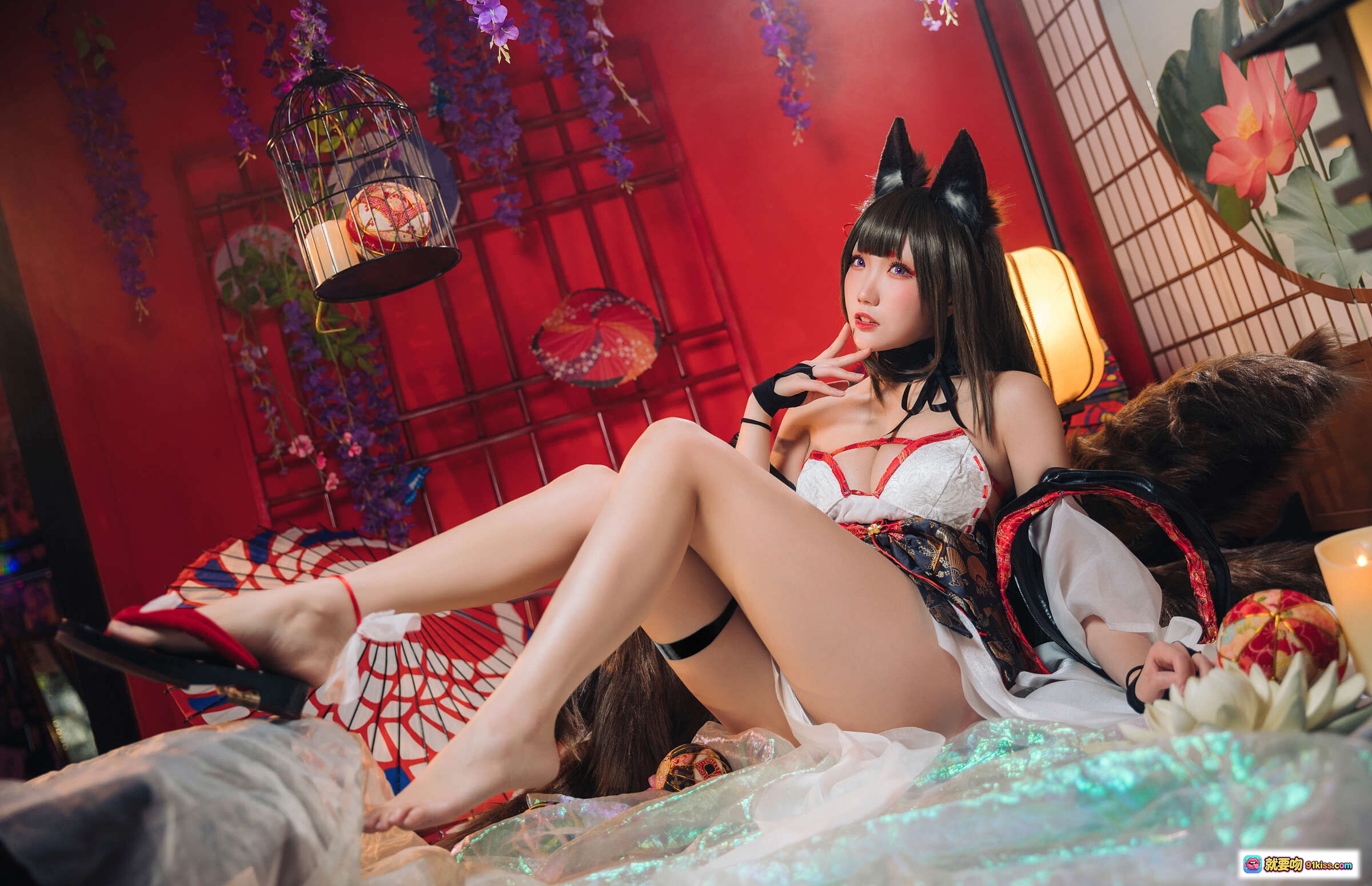 图片[1] - 瓜希酱NO.028天城Cosplay写真集｜猫耳少女和风场景性感摆拍｜30P高清电子版图集 - 就要吻
