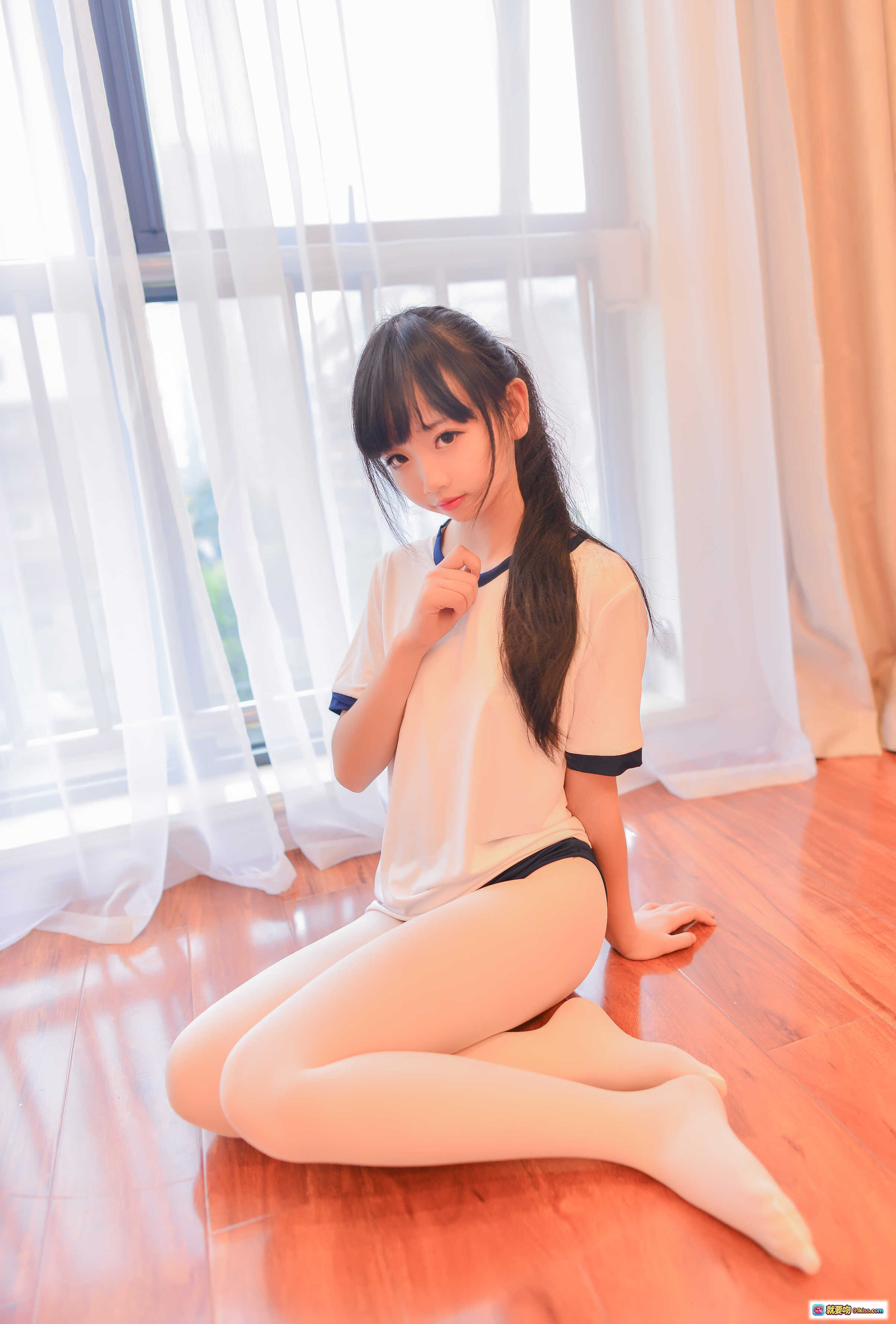 图片[3] - 雪琪SAMA NO.020 体操服写真 甜美少女 窗边椅拍 清新自然 光影柔美 17P高清图集 - 就要吻