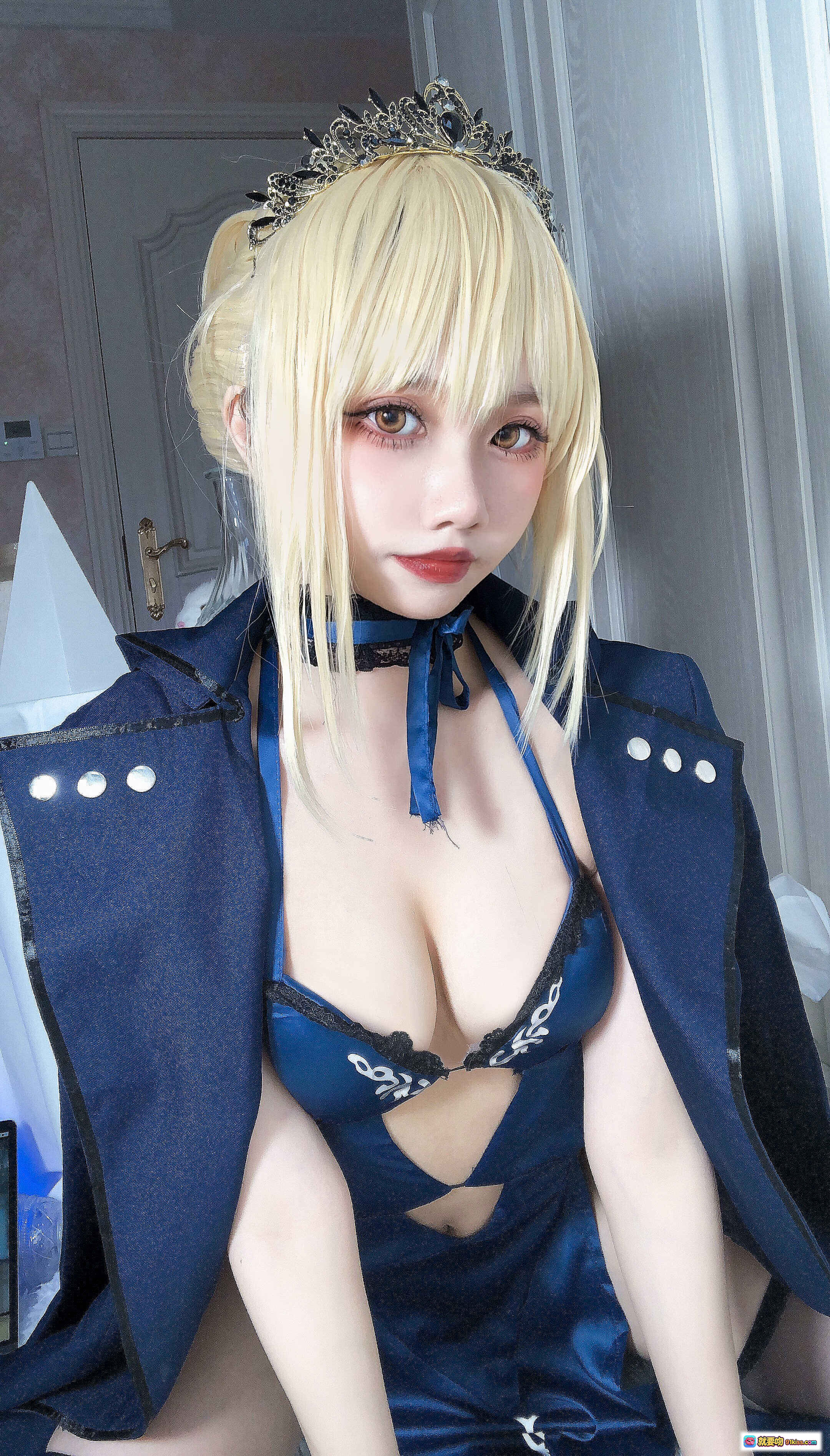 图片[9] - 果咩酱w NO.001 黑呆 Cosplay 美女 丝袜 优雅卧室写真 30P高清图集 - 就要吻