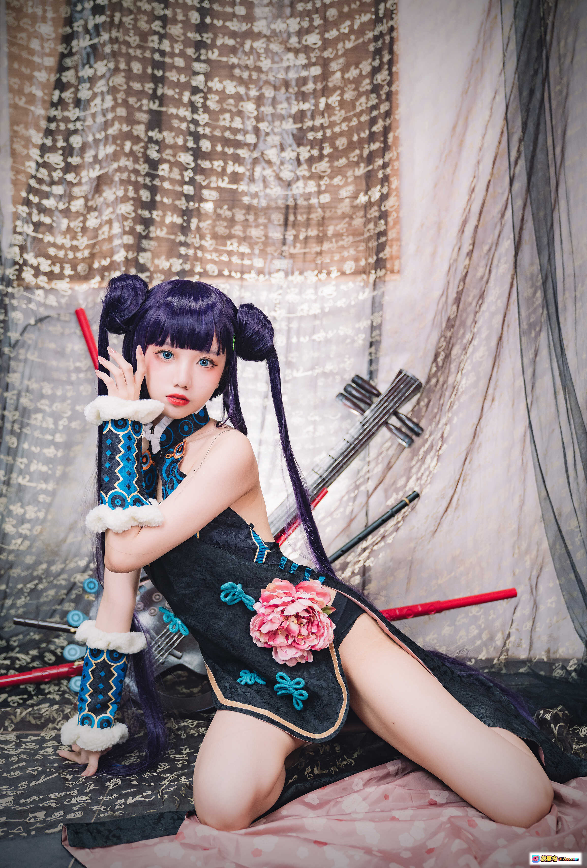 图片[3] - 果咩酱w NO.009 杨贵妃 Cosplay 美腿高跟旗袍古风写真 30P 1.01GB 东方美学 琵琶道具 和风场景 - 就要吻