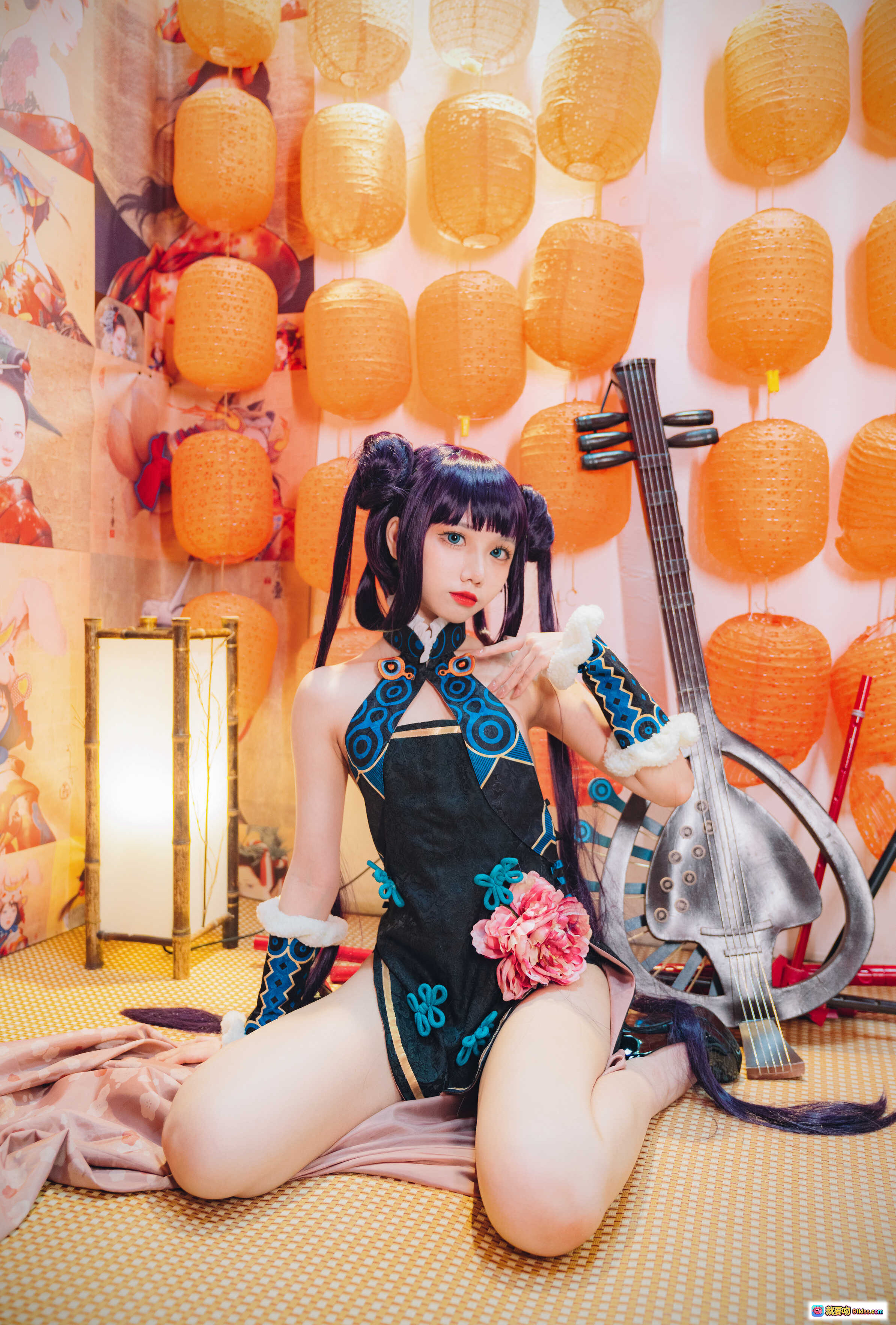 图片[5] - 果咩酱w NO.009 杨贵妃 Cosplay 美腿高跟旗袍古风写真 30P 1.01GB 东方美学 琵琶道具 和风场景 - 就要吻