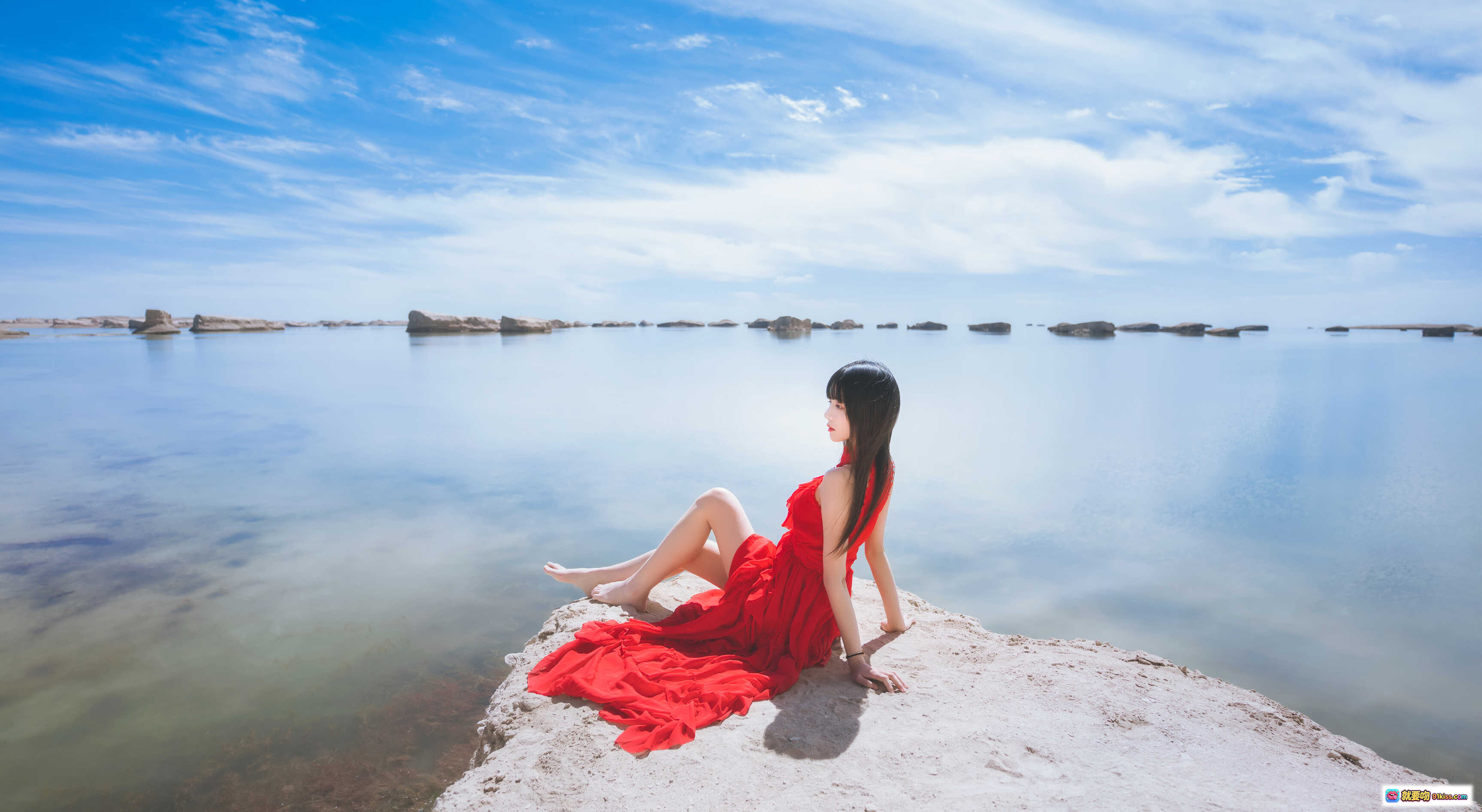 图片[9] - 桜桃喵091炙写真集 红裙海边岩石性感姿态 25P高清美图 461MB大容量下载 - 就要吻