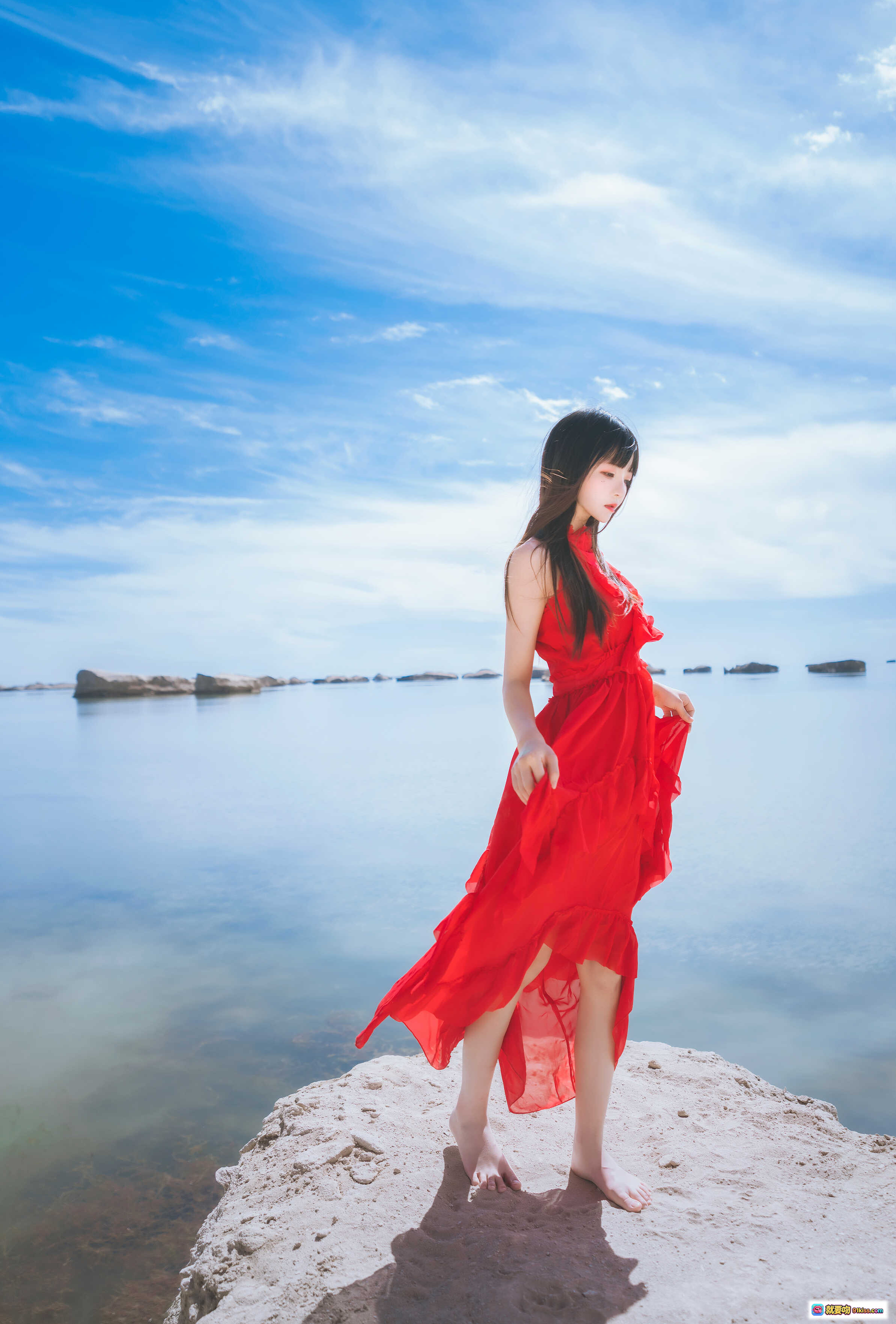 图片[3] - 桜桃喵091炙写真集 红裙海边岩石性感姿态 25P高清美图 461MB大容量下载 - 就要吻