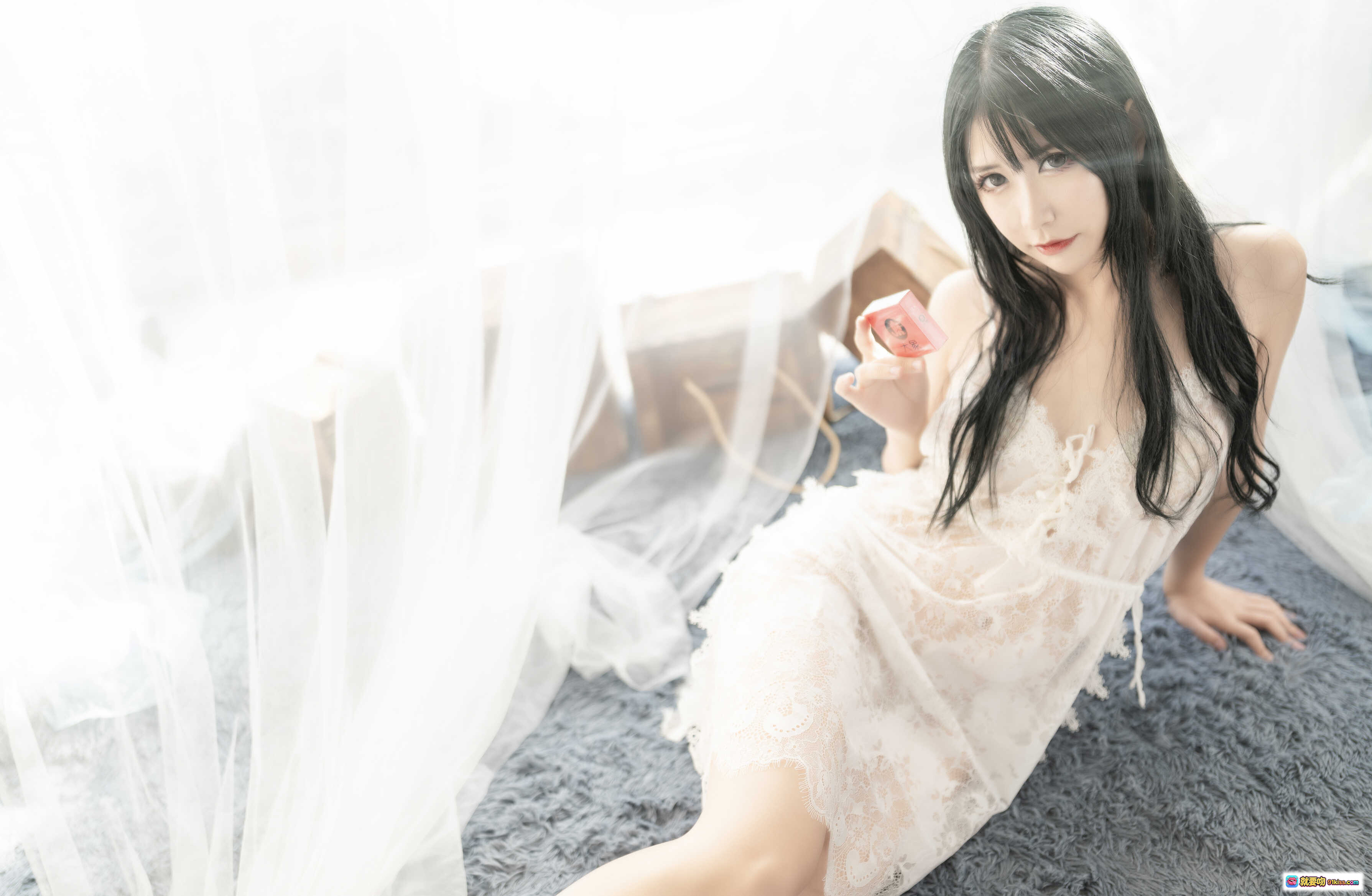 图片[2] - 阮邑_Fairy NO.006 私房写真 | 白纱轻盈·窗边慵懒·柔光唯美·40P高清图集 - 就要吻