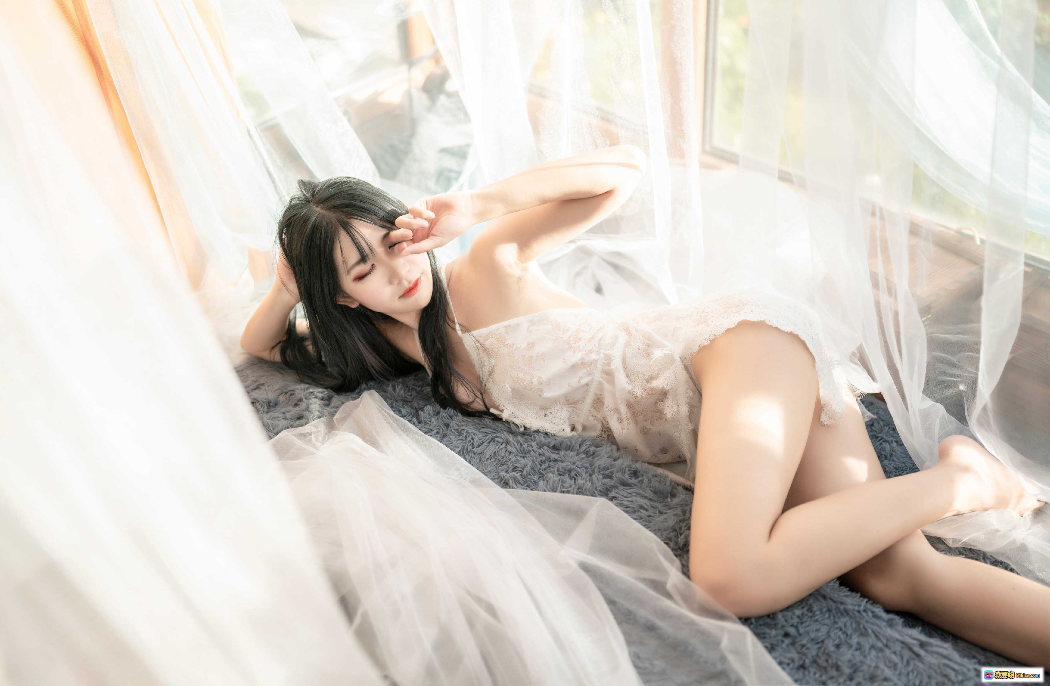 图片[1] - 阮邑_Fairy NO.006 私房写真 | 白纱轻盈·窗边慵懒·柔光唯美·40P高清图集 - 就要吻