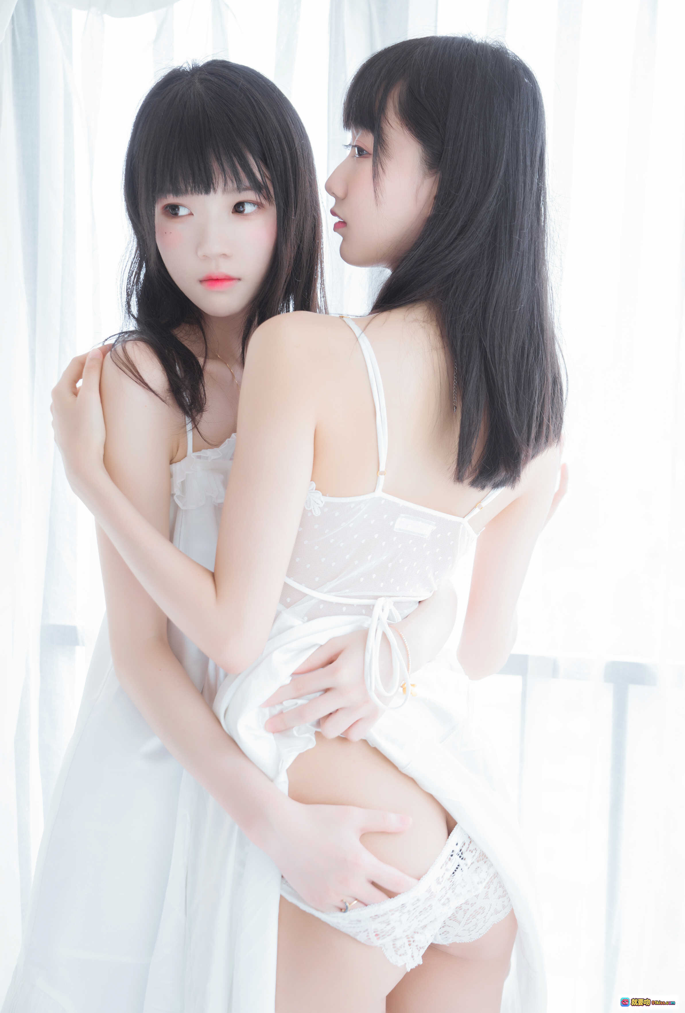 图片[3] - 桜桃喵064朝 白裙×白裙 甜美少女写真 58P高清图集 纯白蕾丝透视 轻盈纱裙 腿部特写 自然光柔美氛围 - 就要吻