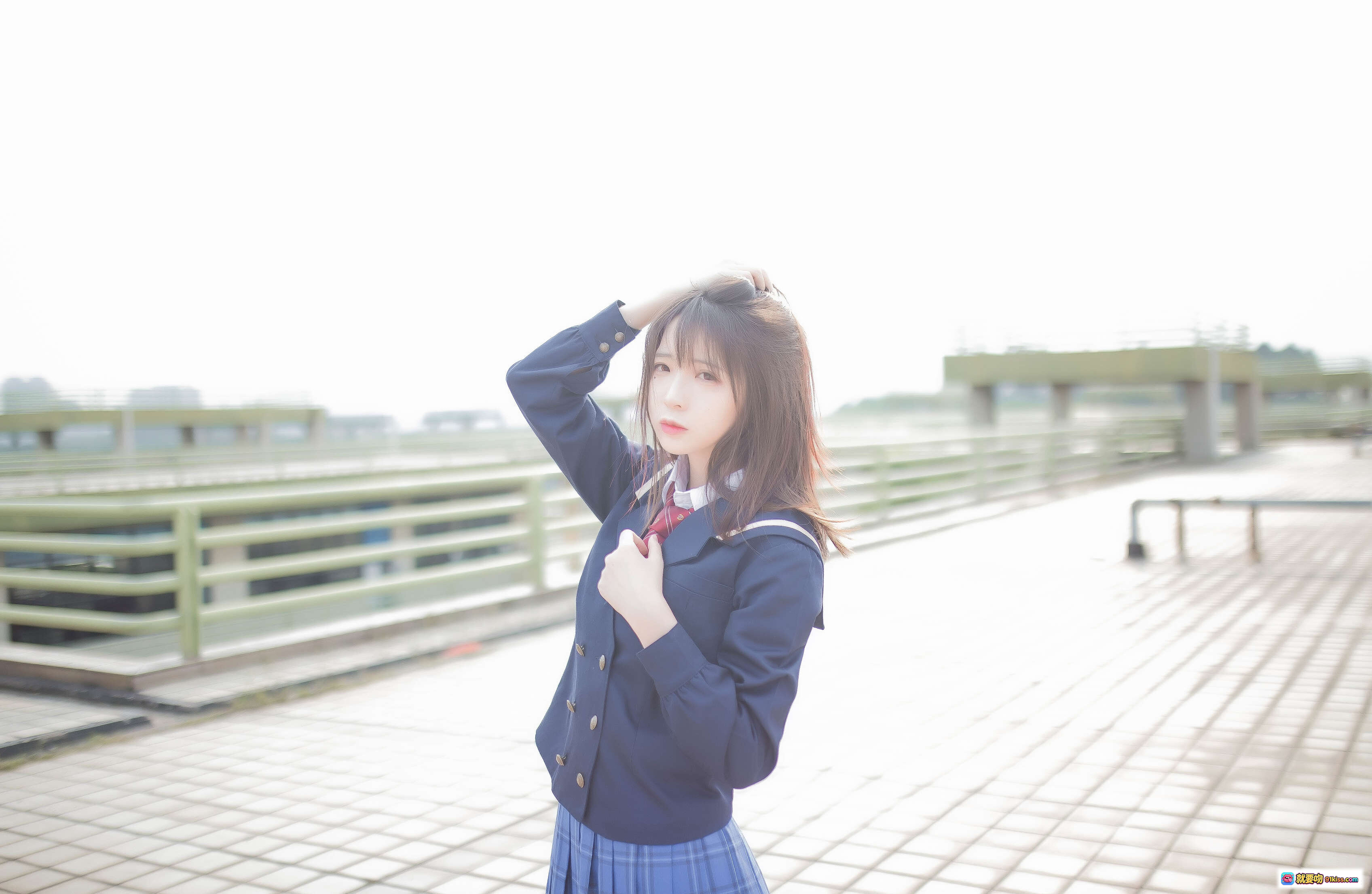 图片[4] - 疯猫ss NO.040 天台JK制服写真 黑丝美腿校园风少女 30P高清图集 - 就要吻