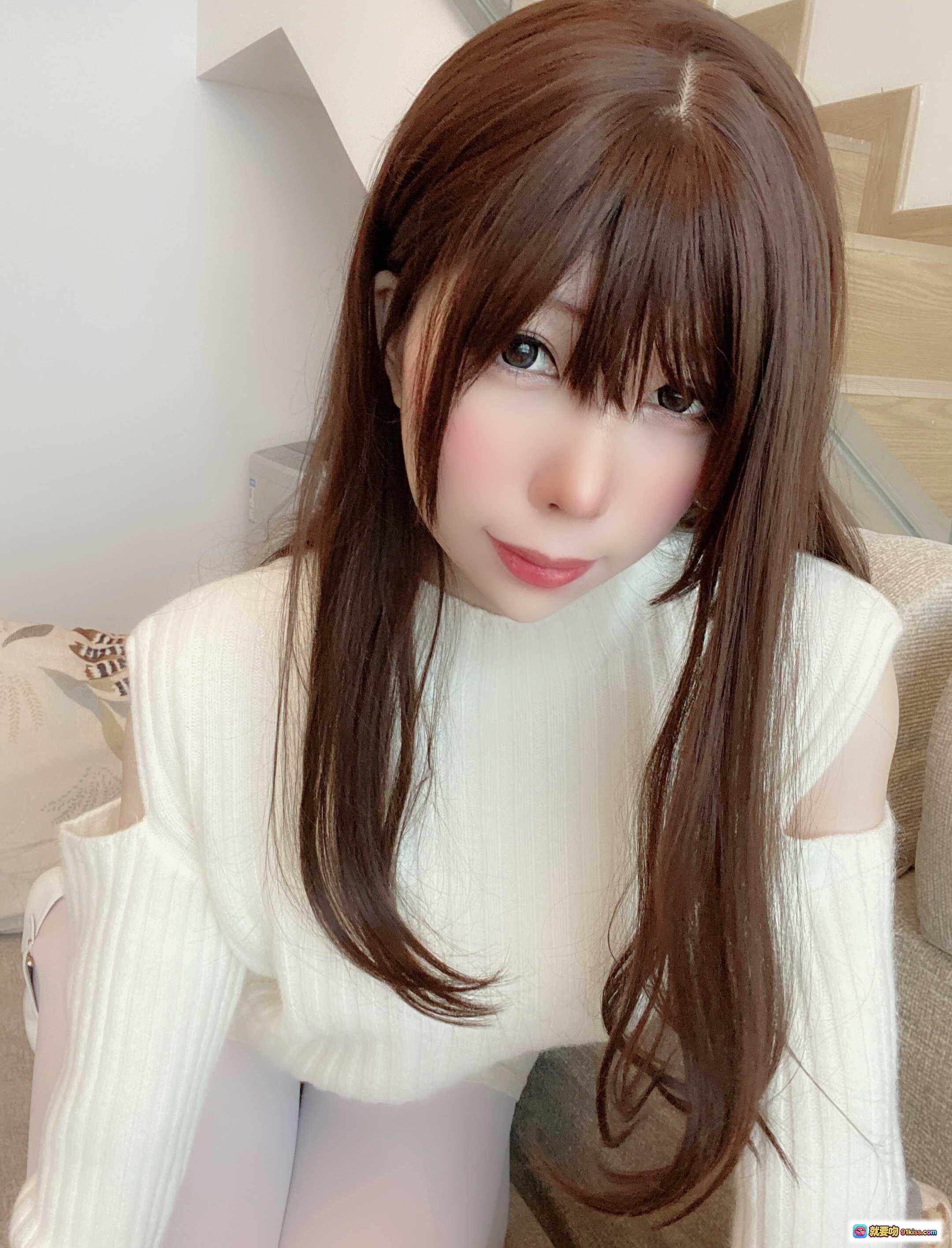 图片[8] - 鹿野希 Vol.14 草莓女友写真集 140P高清美图 白色内衣+长袜+高跟鞋 甜美私房风 室内居家拍摄 276MB下载 - 就要吻