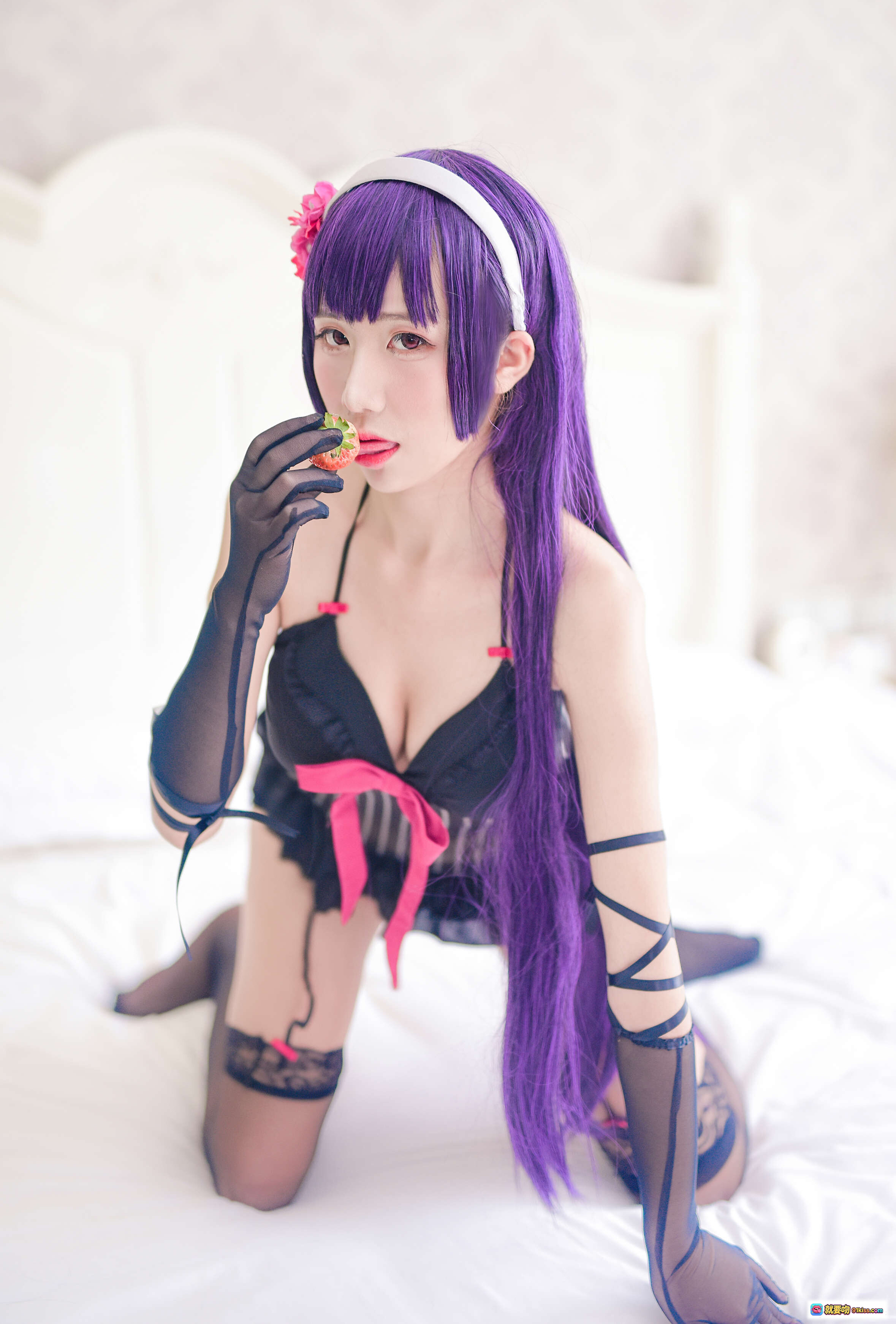 图片[2] - 九曲Jean NO.025 霞之丘诗羽 浴缸写真 黑丝美腿 水中诱惑 私房摄影 17P高清图集 - 就要吻