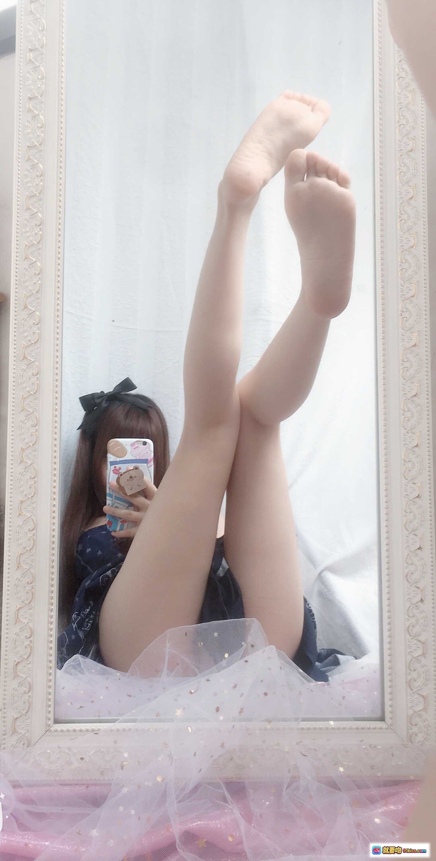 图片[4] - 雪琪SAMA NO.027 自拍足控写真 甜美猫耳耳机少女 腿部特写私房照 19P高清图集 - 就要吻