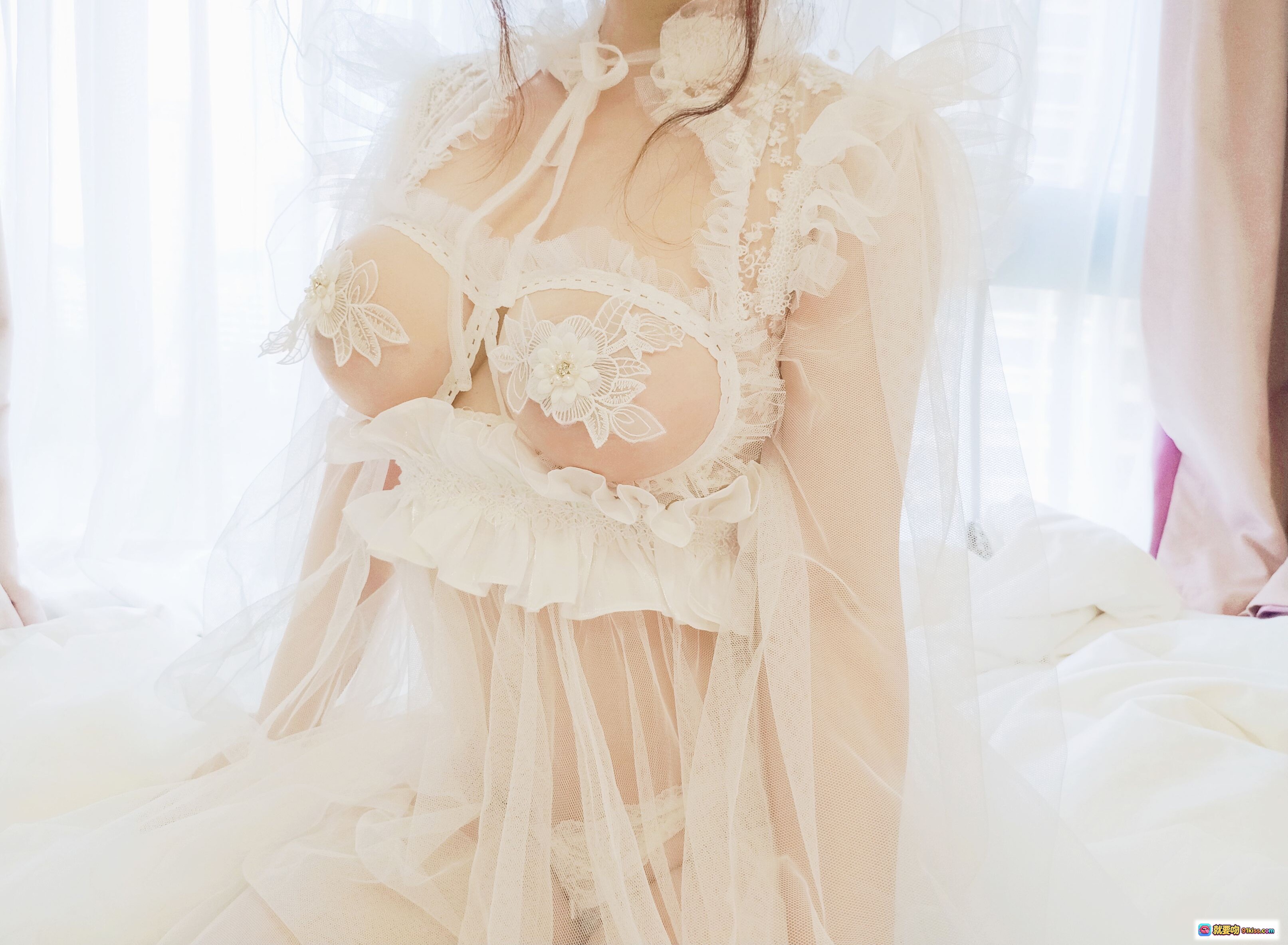 图片[6] - 依酱吖 NO.031 花嫁写真 白纱蕾丝内衣 甜美新娘风 私房美腿特写 40P高清图集 - 就要吻