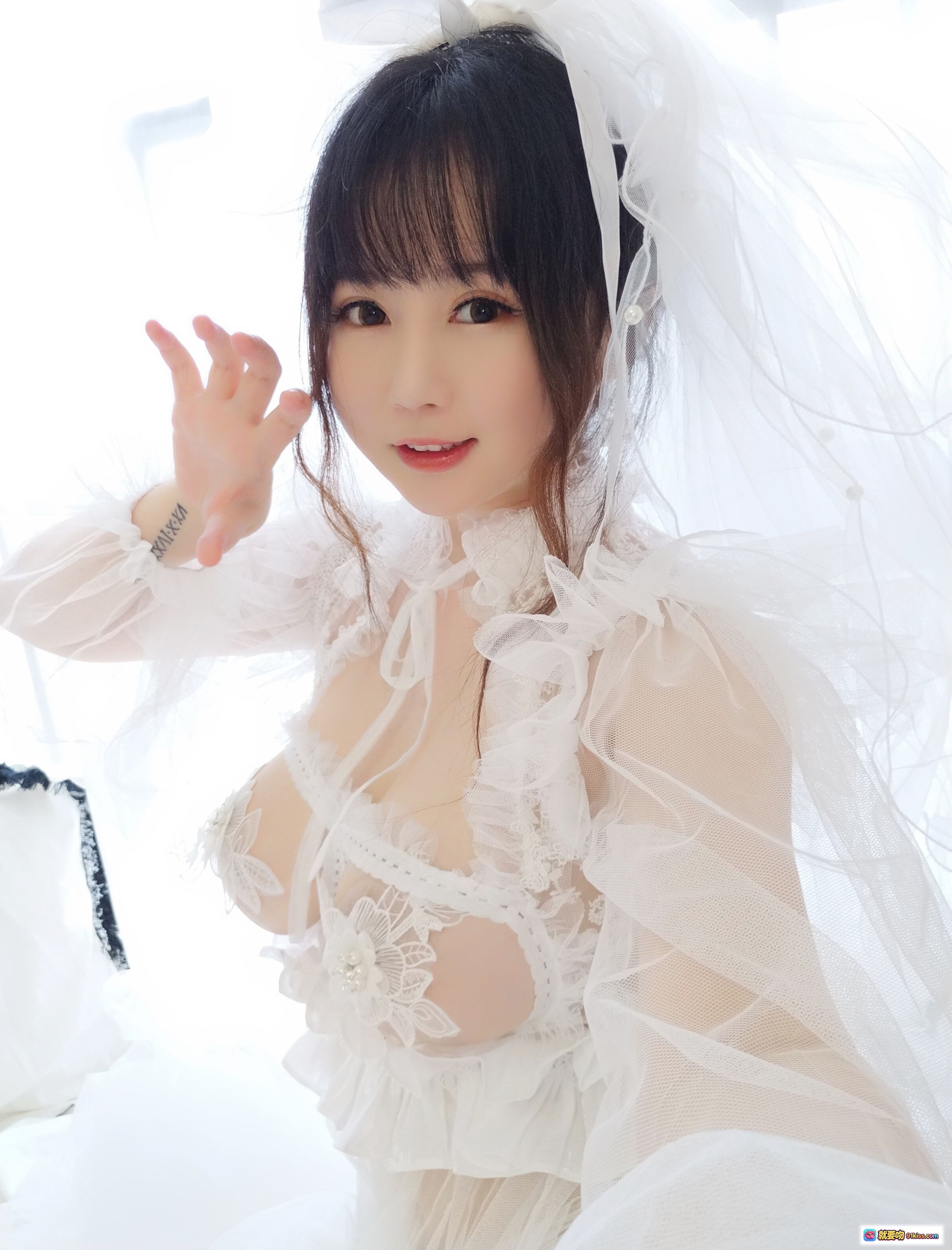 图片[7] - 依酱吖 NO.031 花嫁写真 白纱蕾丝内衣 甜美新娘风 私房美腿特写 40P高清图集 - 就要吻