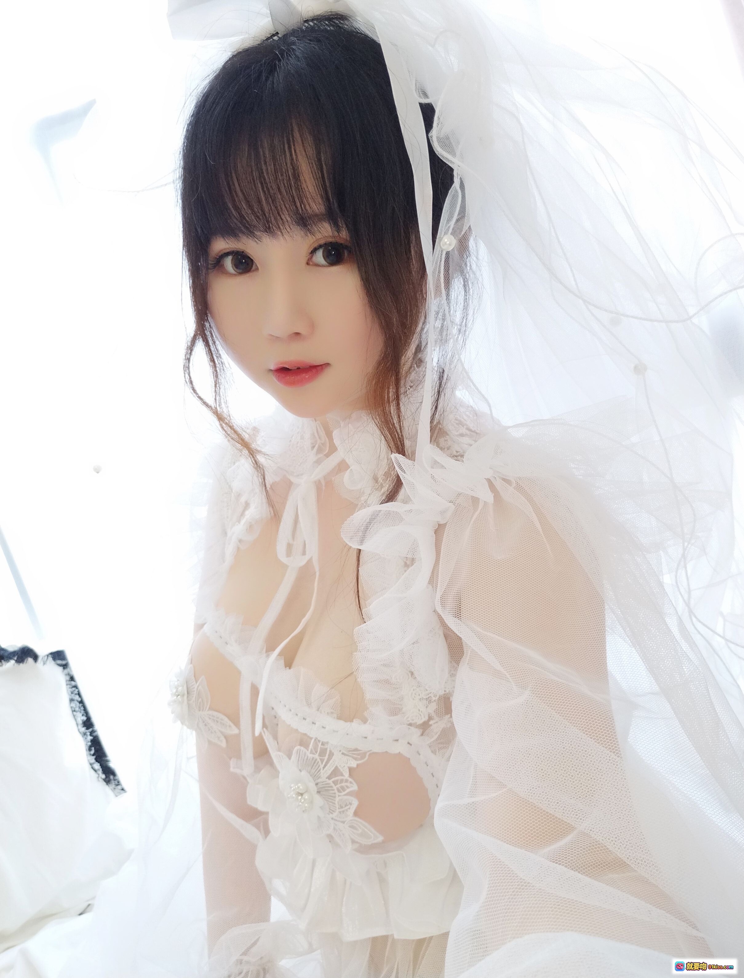 图片[9] - 依酱吖 NO.031 花嫁写真 白纱蕾丝内衣 甜美新娘风 私房美腿特写 40P高清图集 - 就要吻