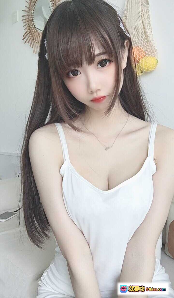 图片[5] - 雪琪SAMA NO.042自拍写真｜白裙少女居家美拍｜甜美齐刘海+蝴蝶发夹｜清新自然氛围感私房照 - 就要吻