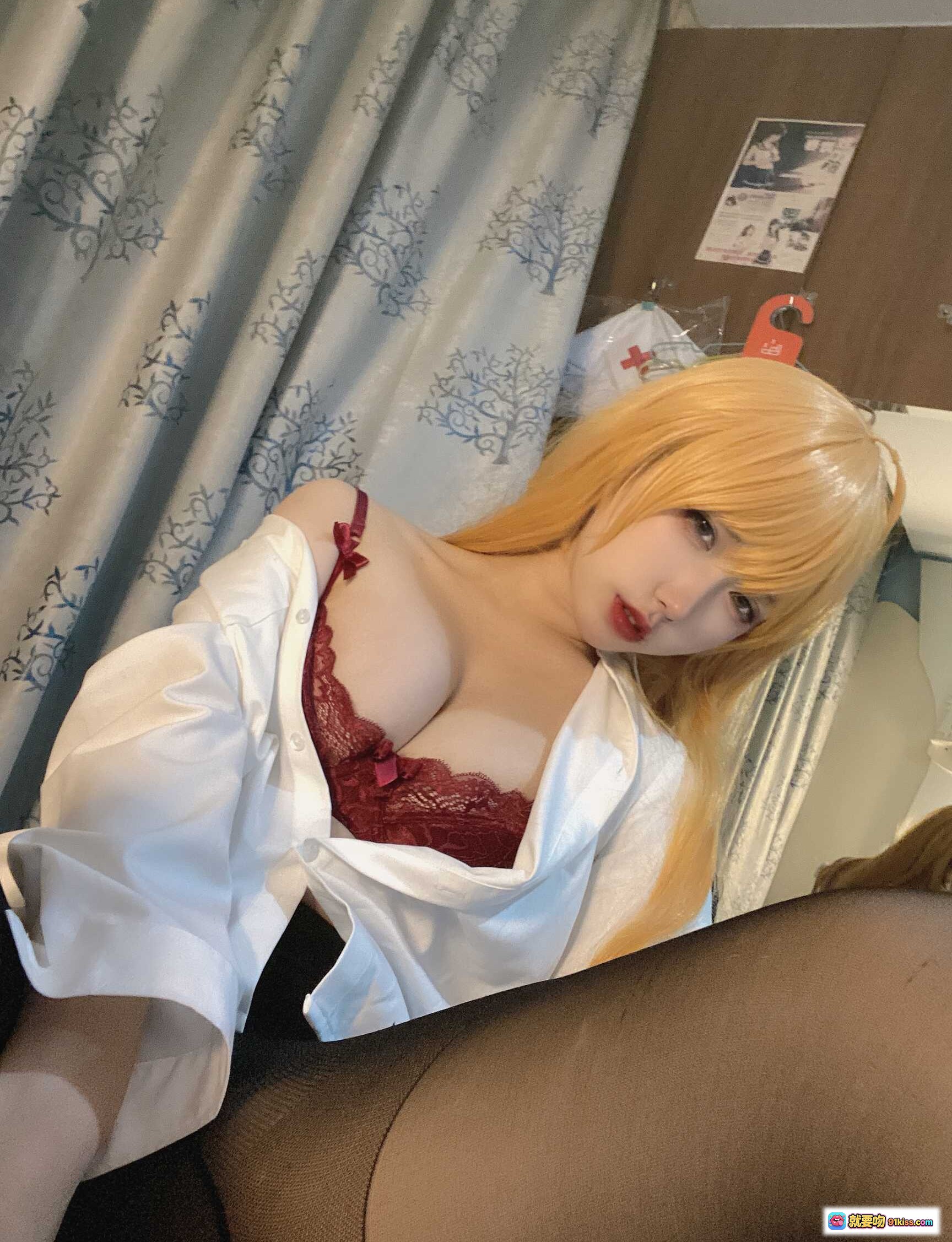 图片[9] - 芋圆侑子NO.015金毛不良JK写真 42P5V-533MB 黑丝格裙镜前自拍 室内卧室场景 酒店房间cosplay - 就要吻