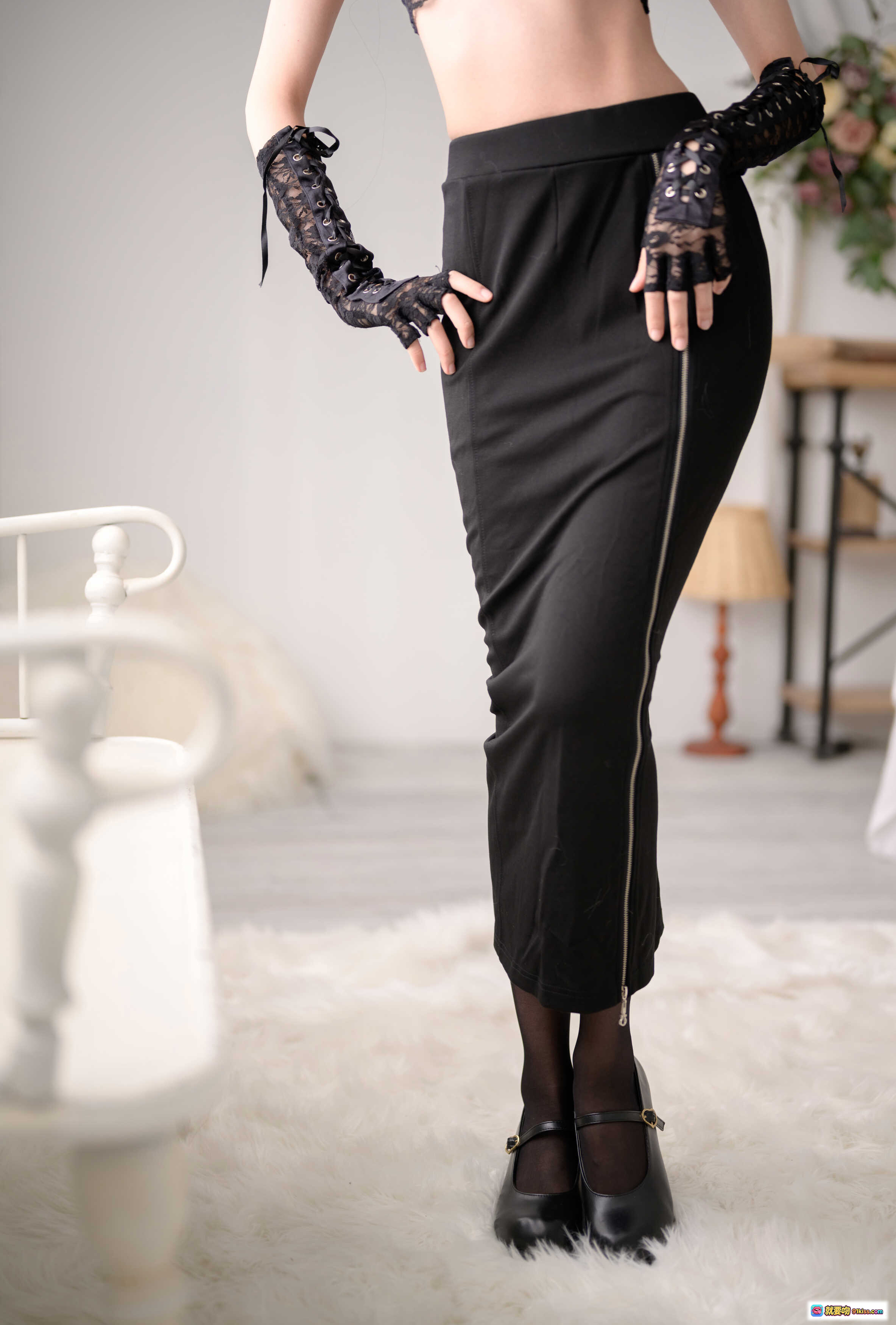 图片[9] - 木绵绵OwO NO.041 黑白修女写真 40P 606MB 蕾丝内衣 珍珠项链 黑色长手套 性感优雅 高清摄影 - 就要吻