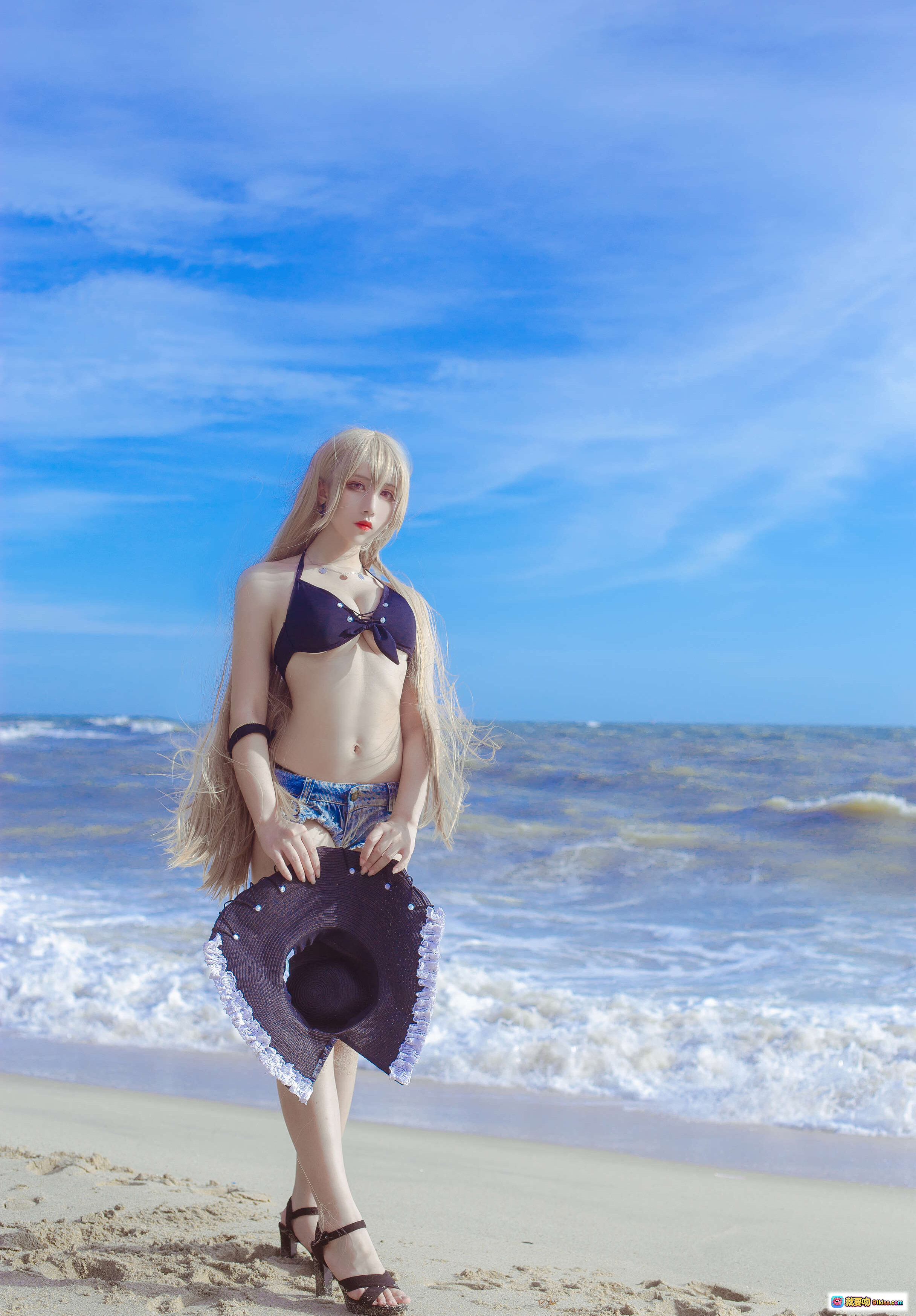 图片[3] - 九曲Jean NO.036 碧蓝航线 让巴尔 海滩比基尼写真 10P高清美图 蓝天海浪少女风情 - 就要吻