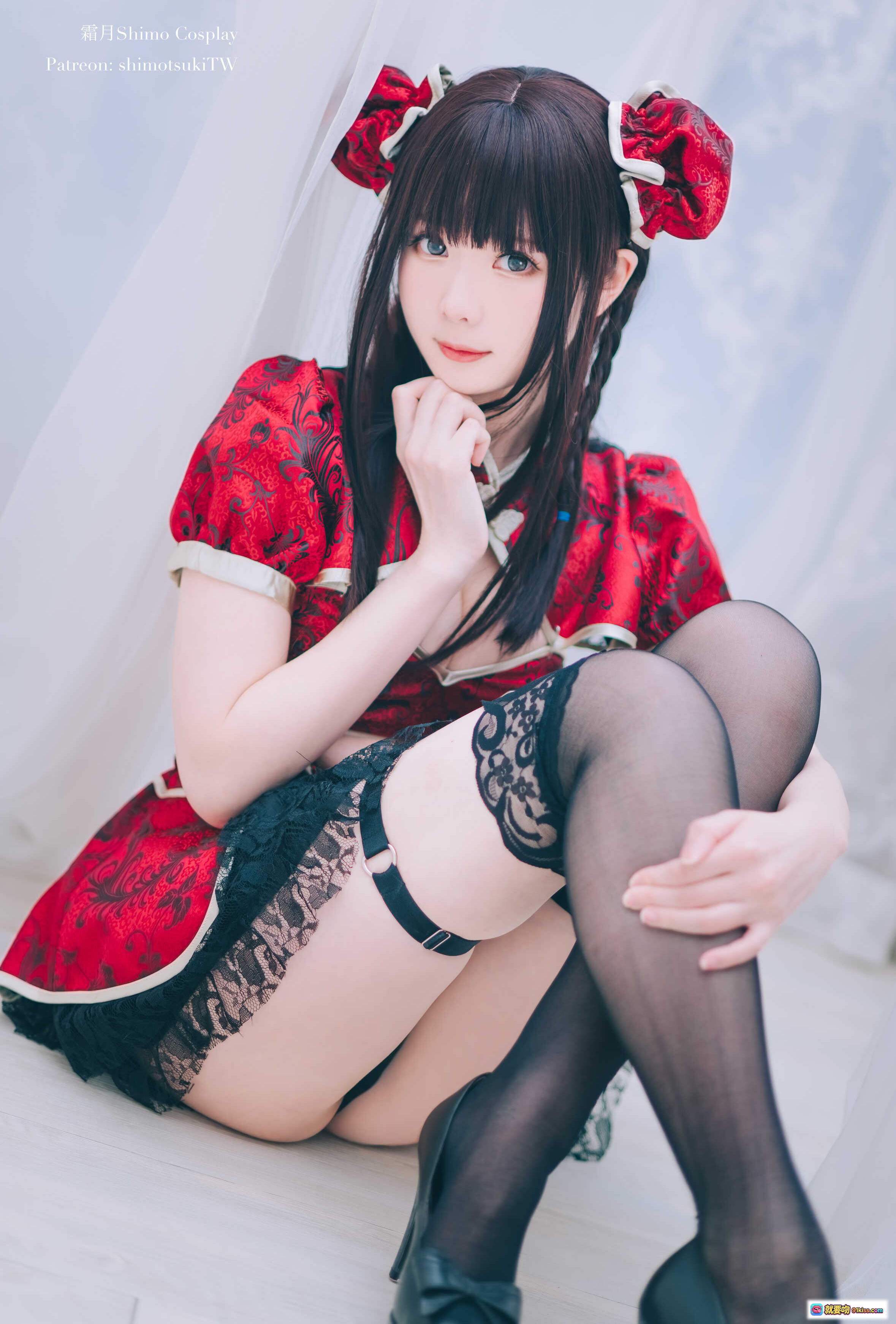 图片[2] - 霜月shimo NO.031 中华娘写真 27P 317MB 红色旗袍双马尾甜美少女风 cosplay摄影集 - 就要吻