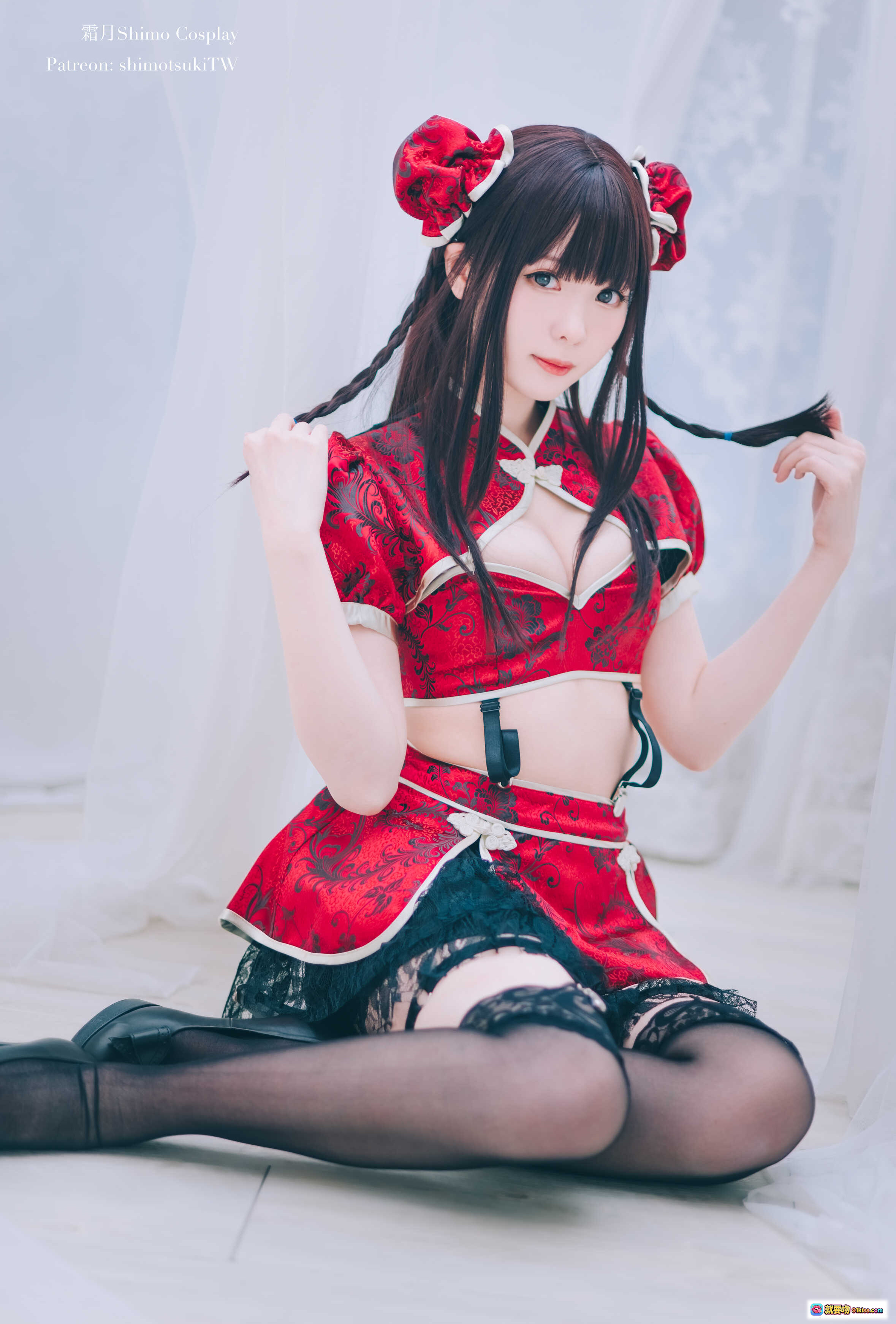 图片[3] - 霜月shimo NO.031 中华娘写真 27P 317MB 红色旗袍双马尾甜美少女风 cosplay摄影集 - 就要吻