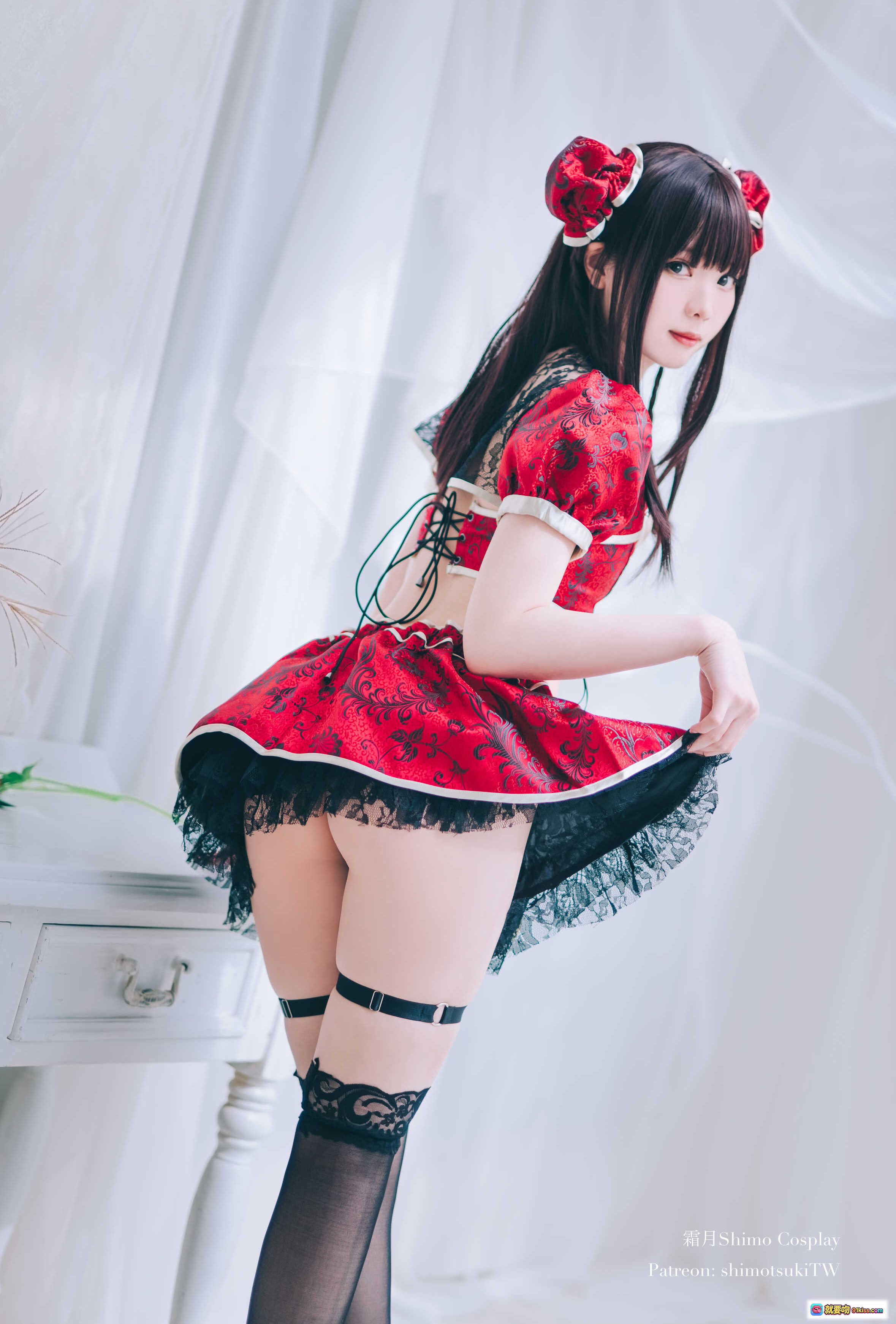 图片[4] - 霜月shimo NO.031 中华娘写真 27P 317MB 红色旗袍双马尾甜美少女风 cosplay摄影集 - 就要吻