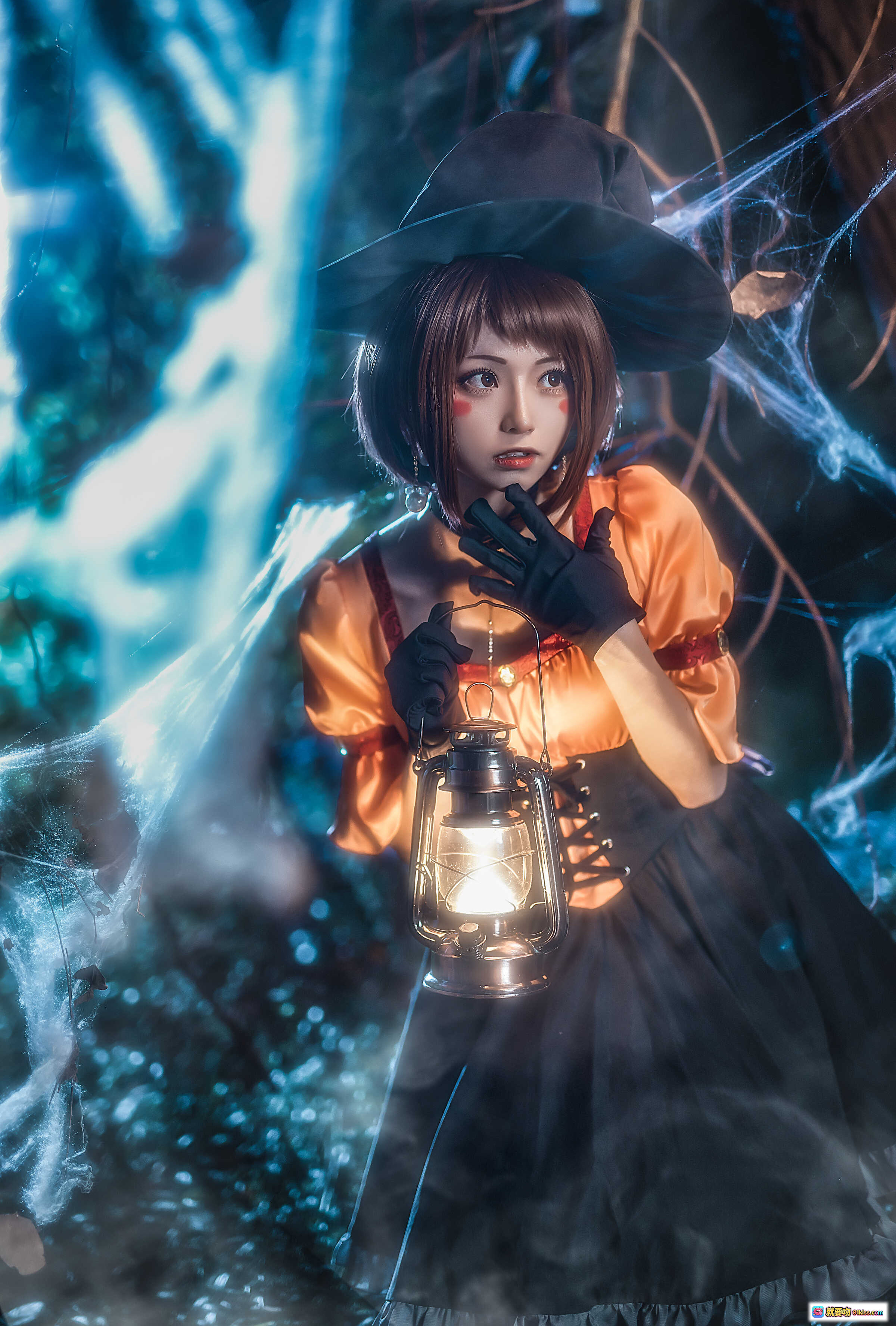 图片[9] - Kitaro绮太郎COS我的英雄学院万圣节主题 电光特效南瓜森林女巫造型 精美cosplay写真集 - 就要吻