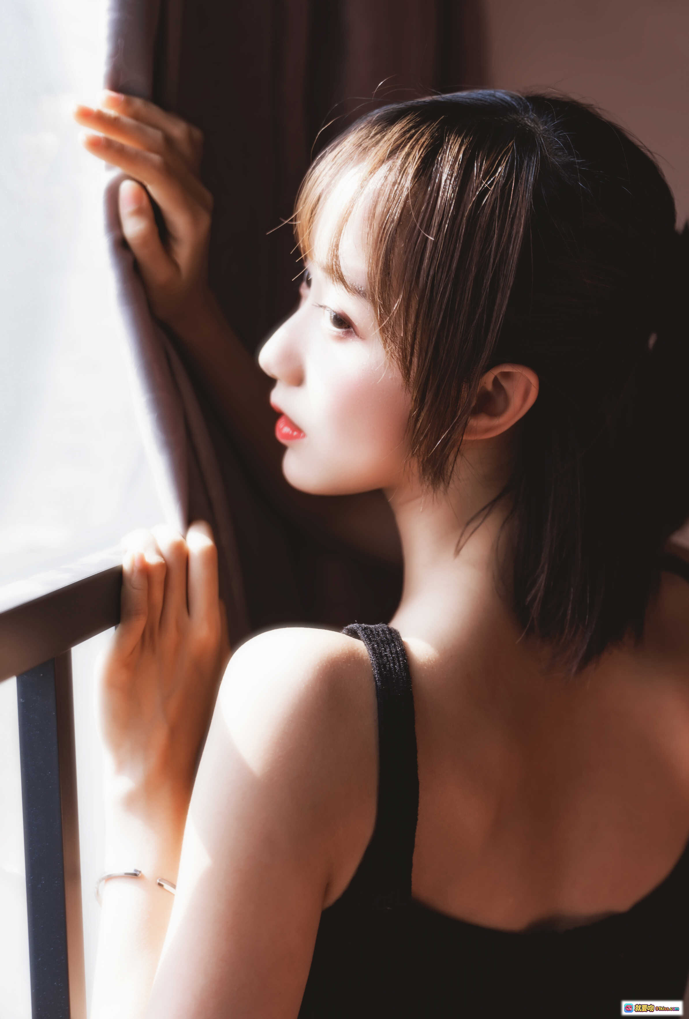 图片[8] - 木绵绵OwO NO.052 黑丝私房写真83P | 透肤黑丝美臀 | 窗边跪姿性感诱惑 | 丝袜诱惑高清图集 - 就要吻