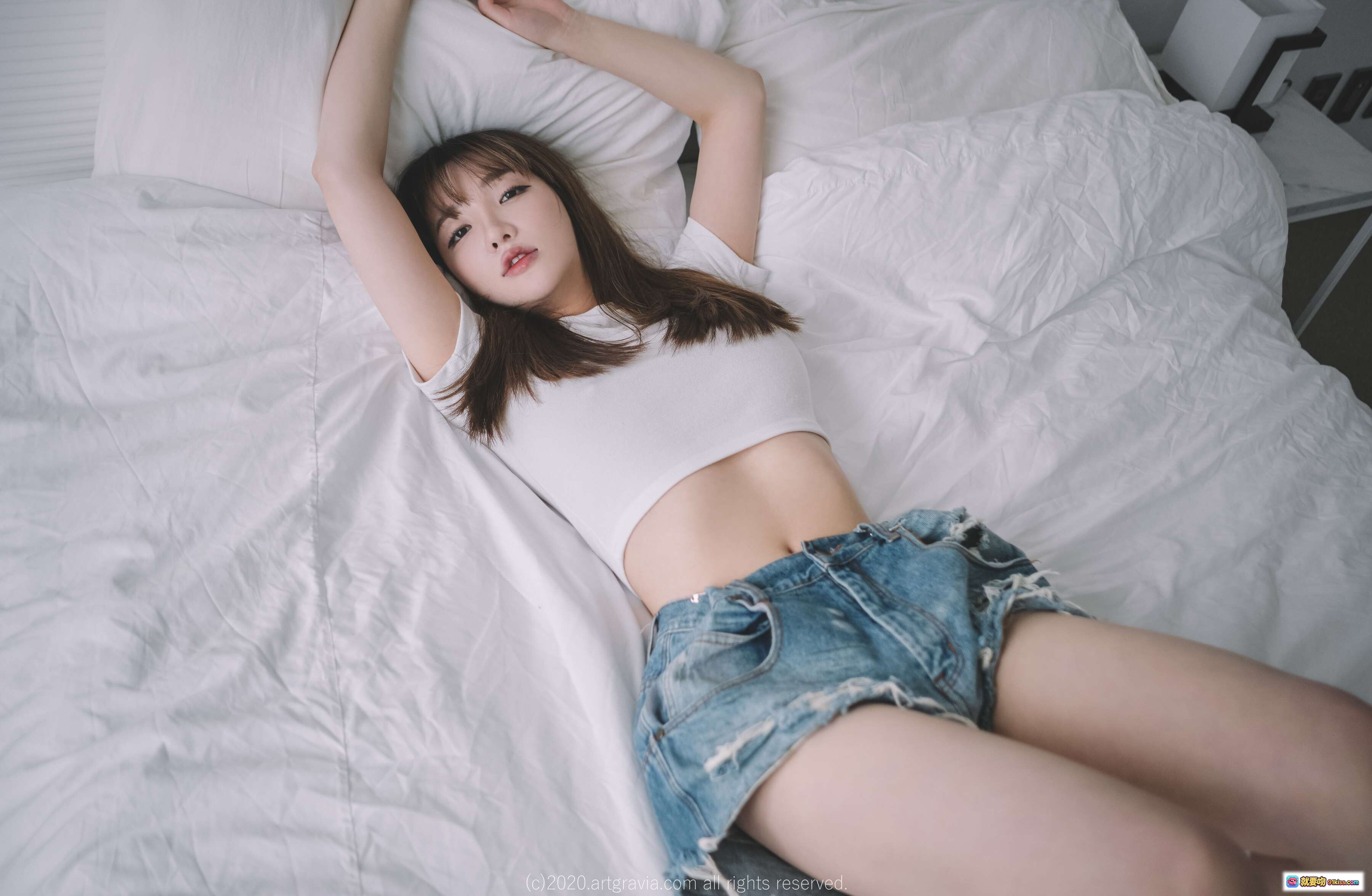 图片[8] - 孫樂樂009 ARTGRAVIA_VOL224 粉色蕾絲內衣床照寫真 甜美性感慵懶風 無碼高清私房美圖 - 就要吻