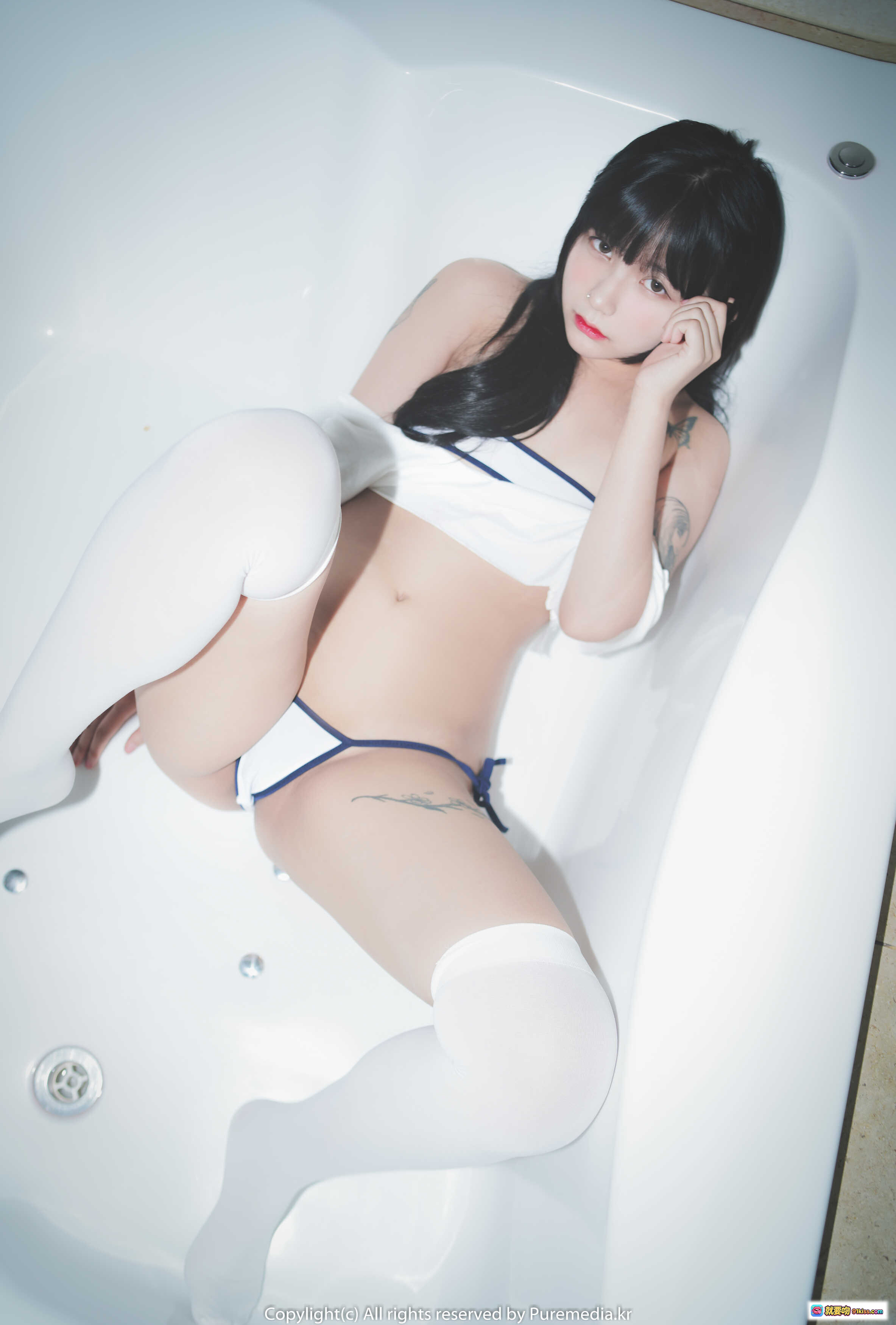 图片[6] - 韩国妹子Hizzy 2 猫耳女仆装黑丝美腿写真 – PURE MEDIA VOL.37 优雅沙发坐姿性感大片 - 就要吻