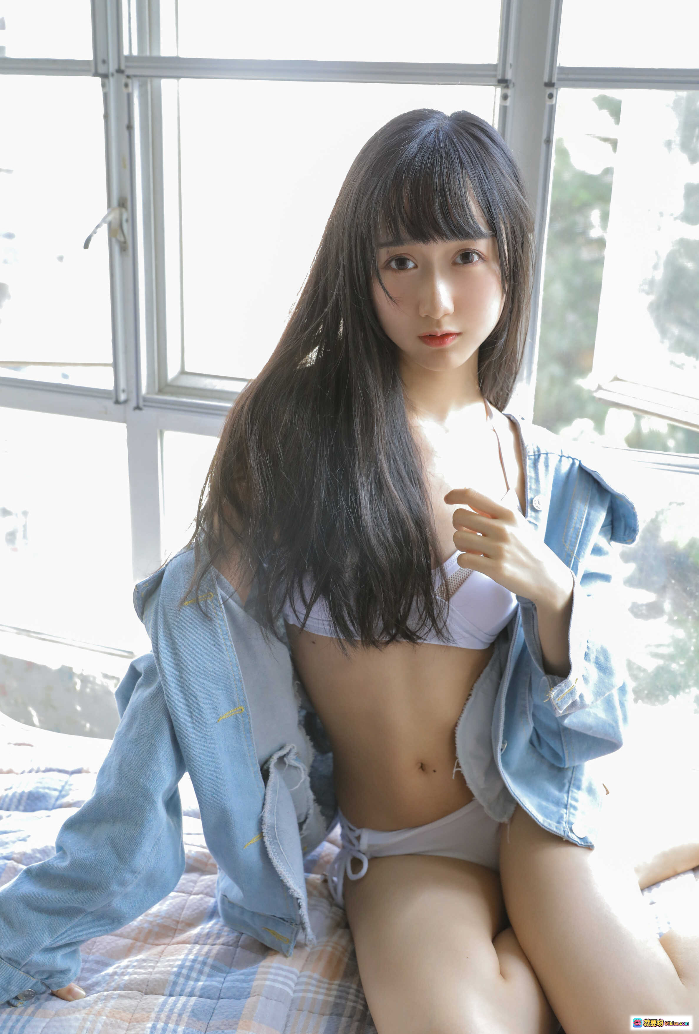 图片[9] - 木绵绵OwO NO.021 绵相随 性感小可爱牛仔外套白内裤写真 22P高清图集 - 就要吻