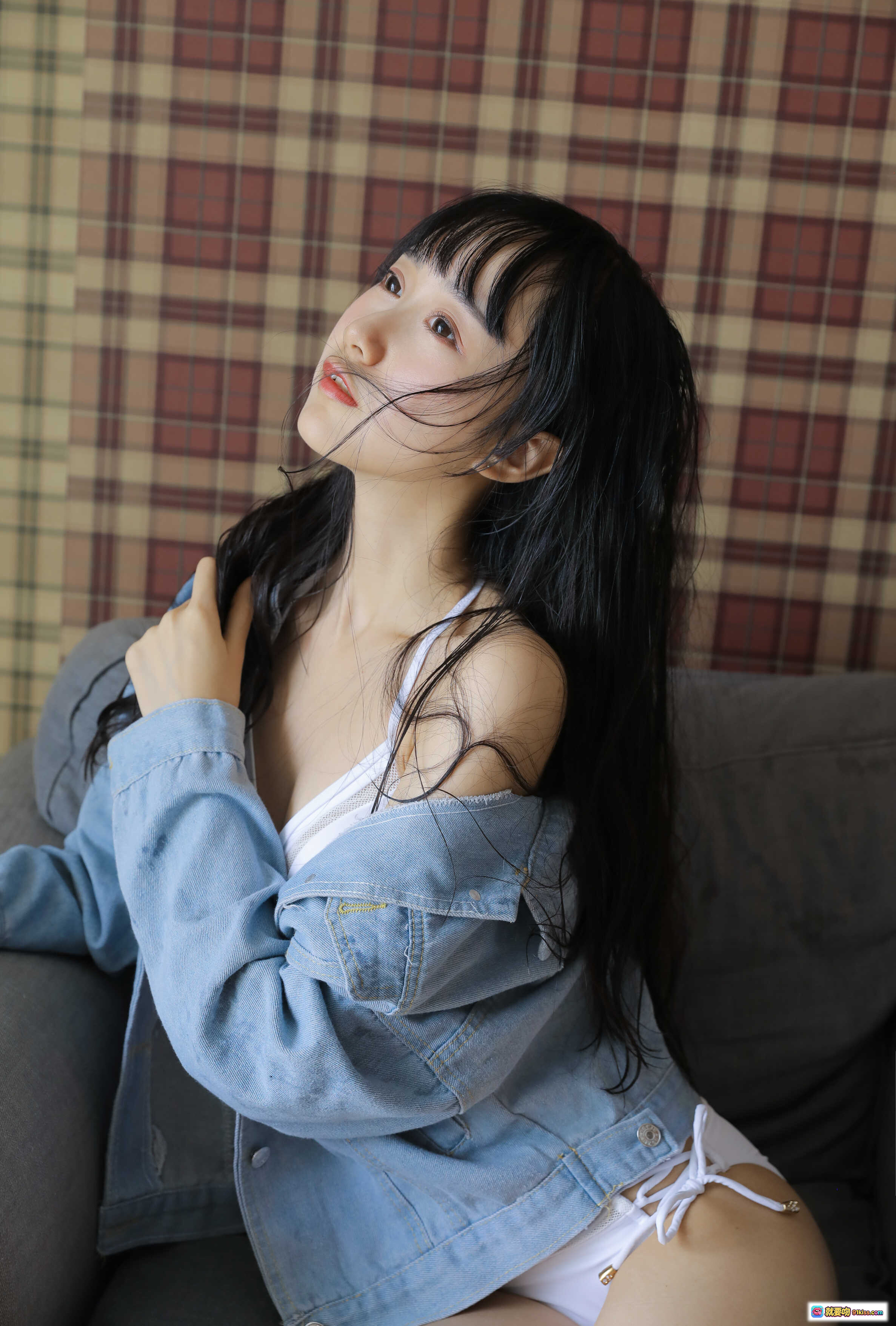 图片[10] - 木绵绵OwO NO.021 绵相随 性感小可爱牛仔外套白内裤写真 22P高清图集 - 就要吻