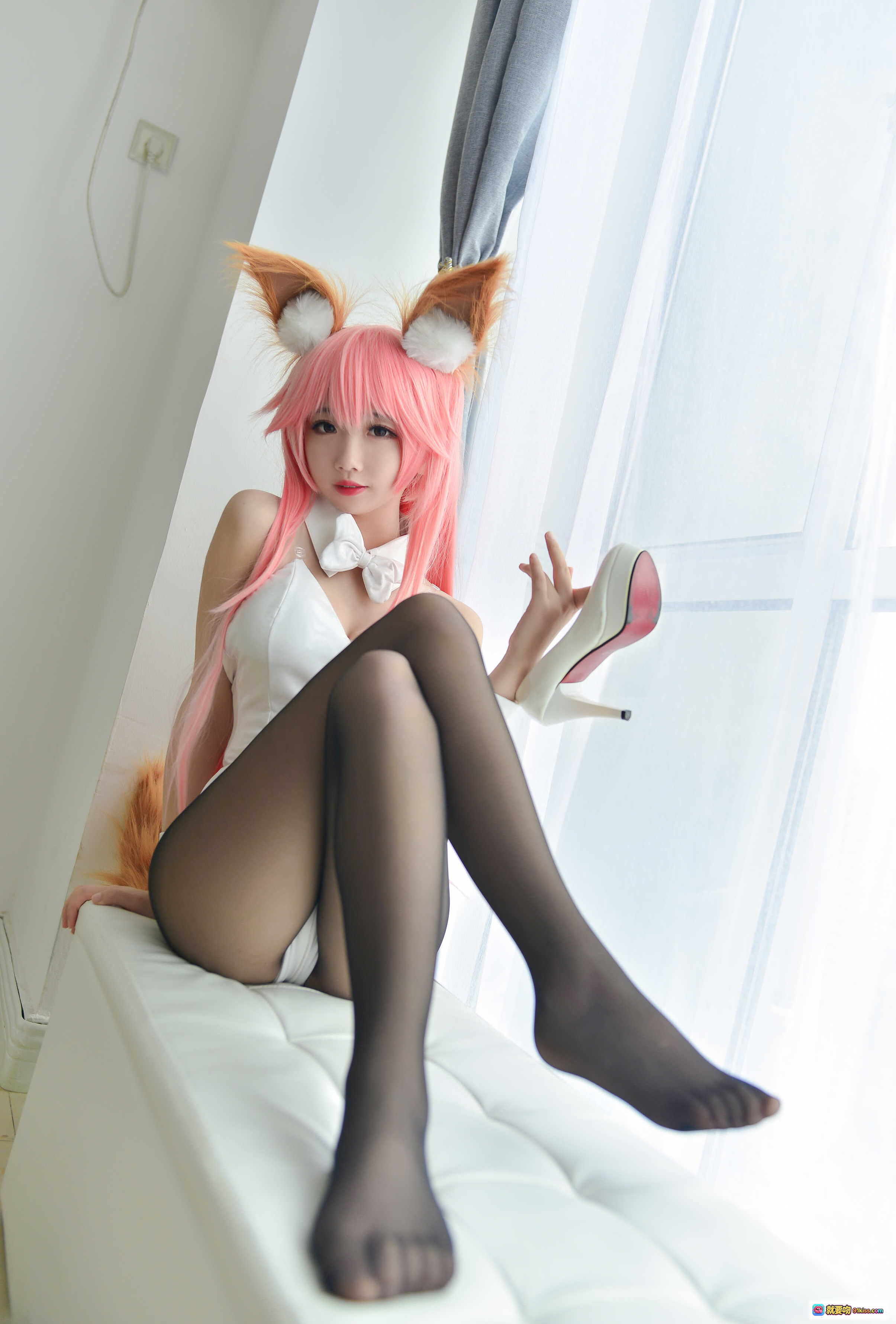 图片[9] - 雪琪SAMA NO.025 玉藻前兔女郎写真 美腿黑丝浴缸诱惑 30P高清图集 - 就要吻