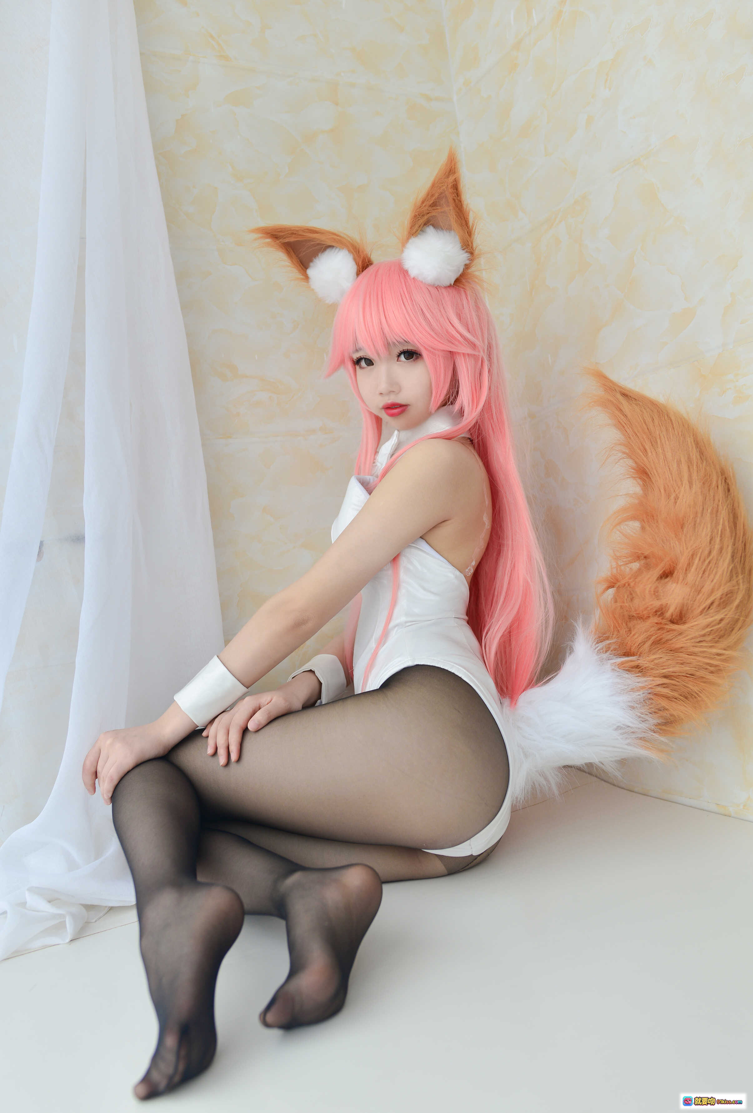 图片[8] - 雪琪SAMA NO.025 玉藻前兔女郎写真 美腿黑丝浴缸诱惑 30P高清图集 - 就要吻