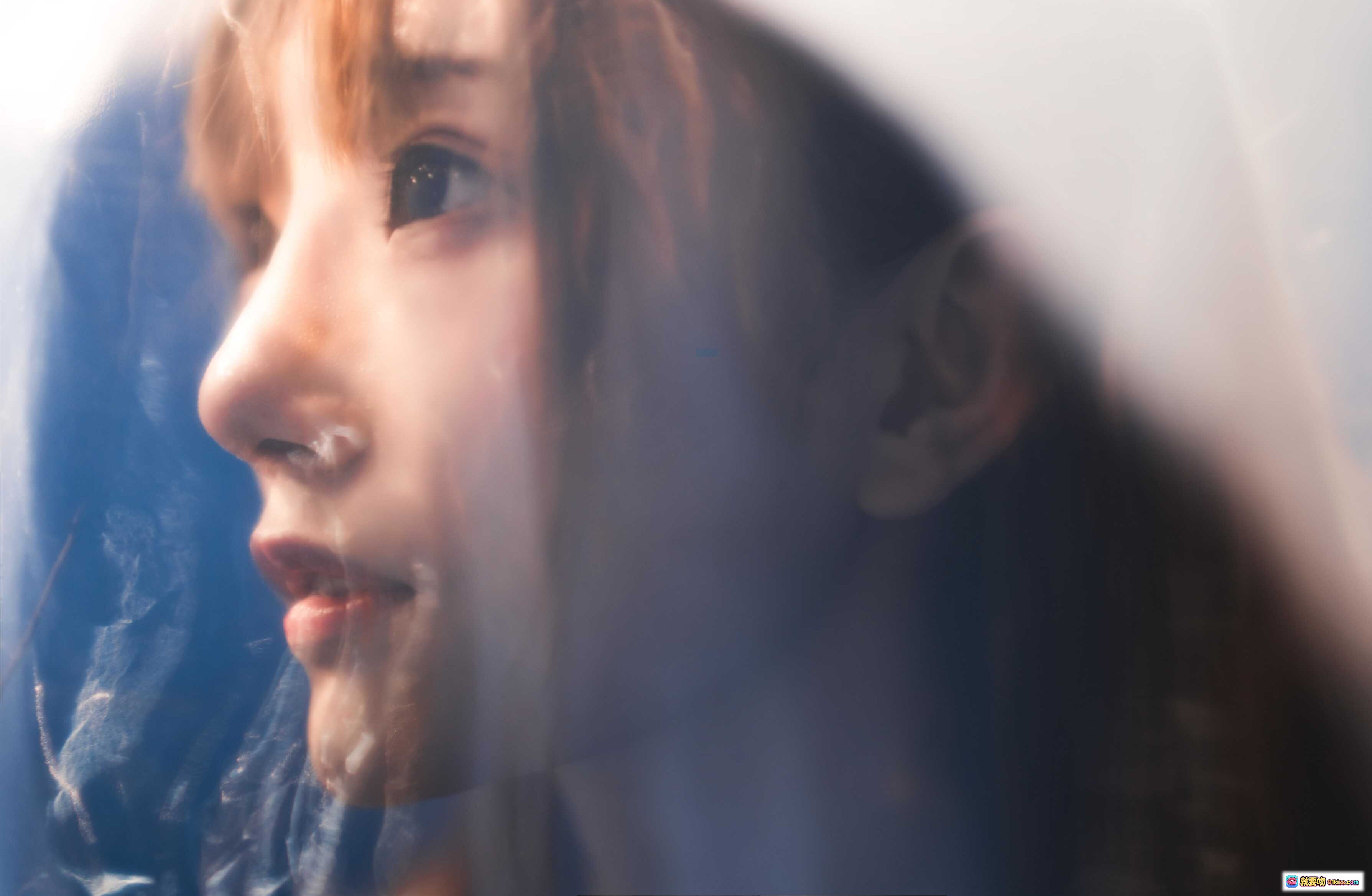 图片[7] - Kitaro绮太郎NO.081十分之七的蓝 | 网格遮面少女写真 | 蓝调光影情绪人像 | 25P高清摄影集 - 就要吻