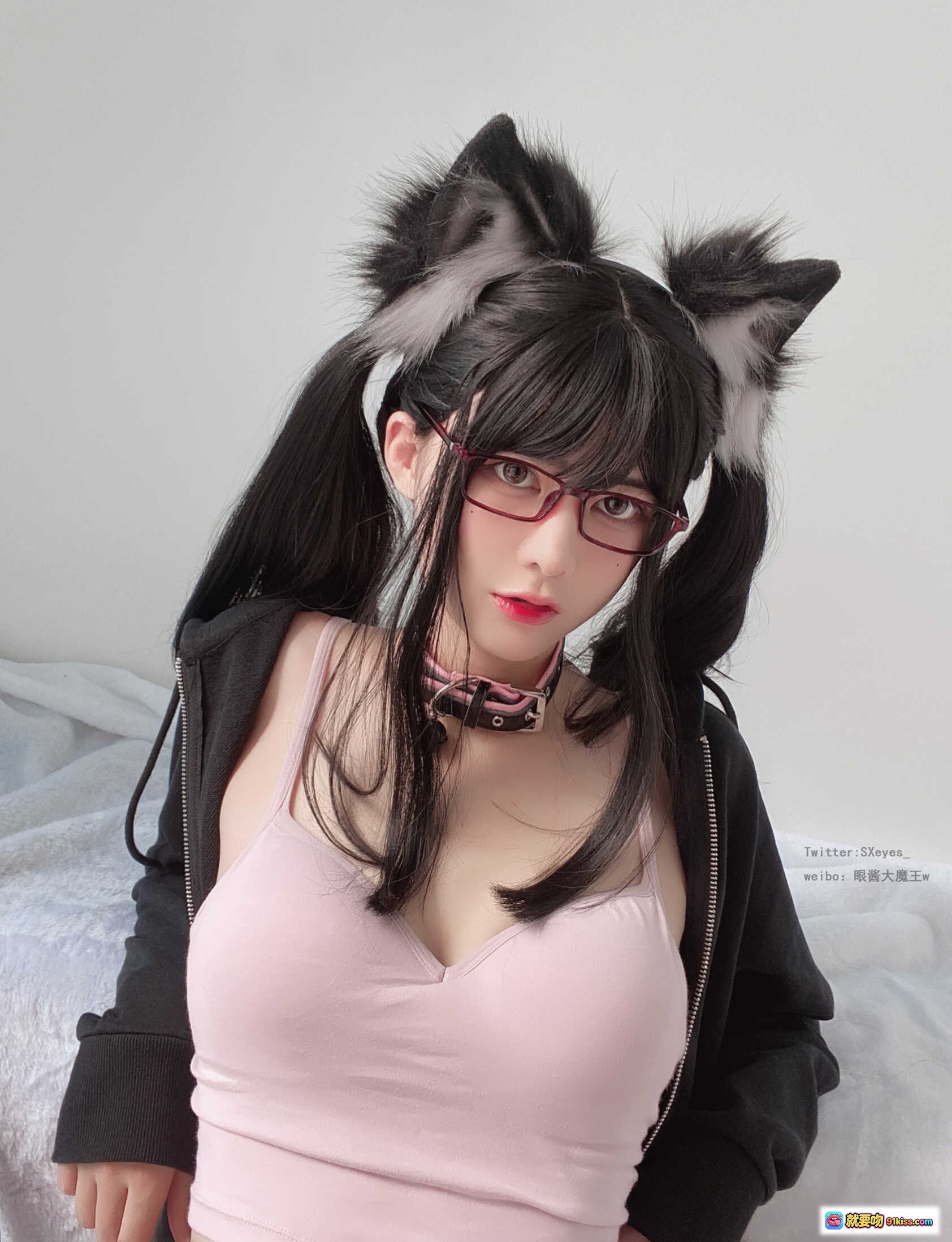 图片[6] - 眼酱大魔王w Vol.18 nya 猫耳眼镜少女 Cosplay 甜美性感写真 26P高清图集 - 就要吻