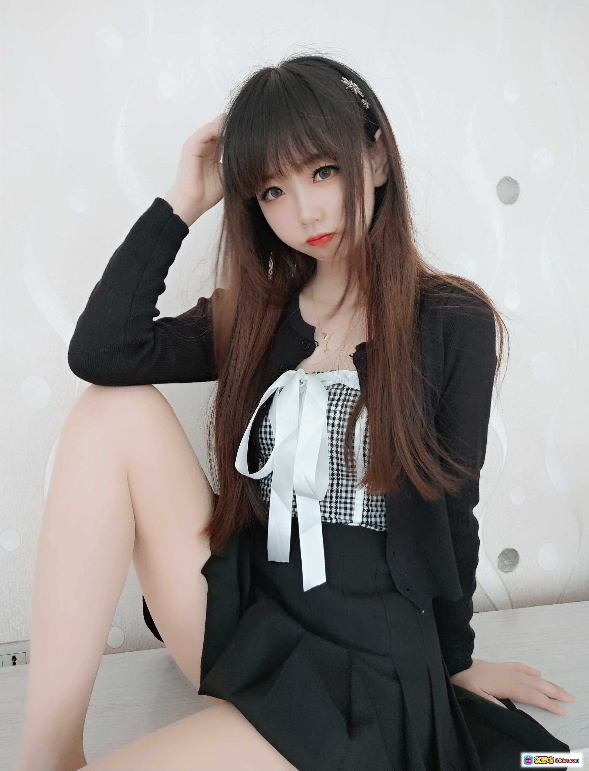 图片[4] - 雪琪SAMA NO.038 肉丝连衣裙美腿玉足特写 丝滑质感私房写真34P高清图集 - 就要吻