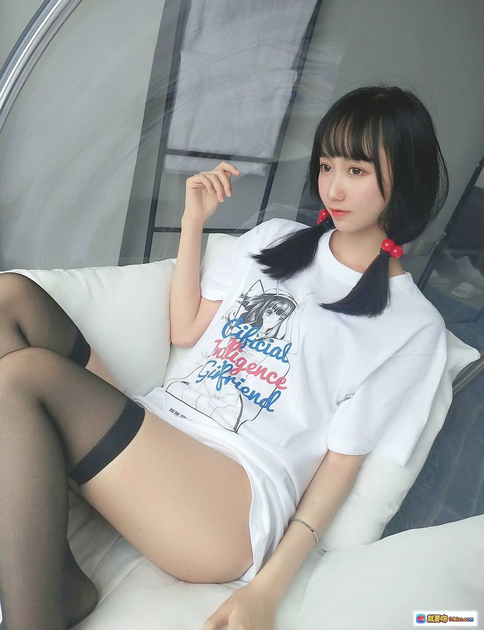 图片[9] - 木绵绵OwO NO.043 智能型彼女T恤 甜美少女风 百搭短袖 牛仔短裤 日系可爱穿搭 超市零食背景 潮流时尚穿搭推荐 - 就要吻