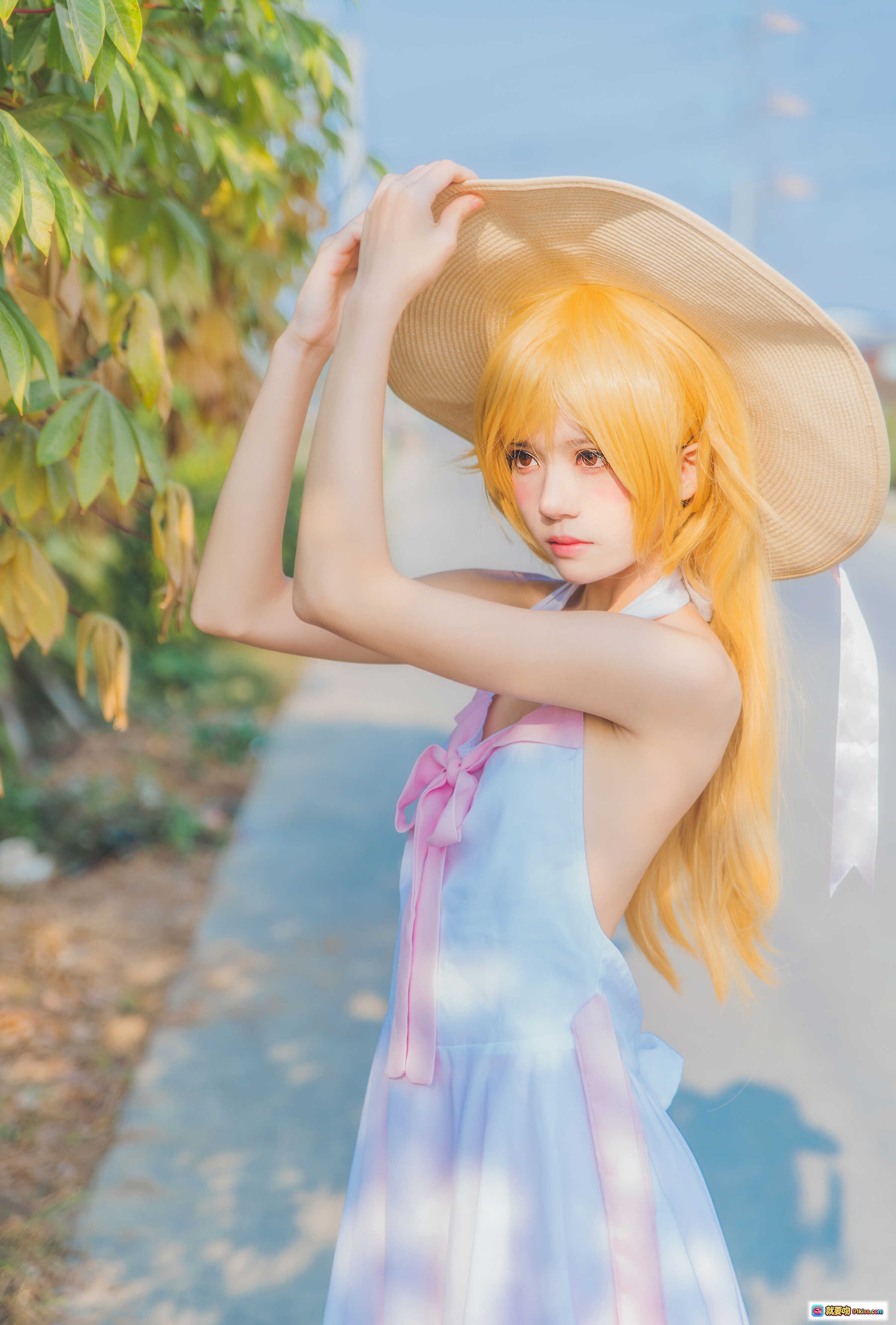 图片[2] - 桜桃喵035小忍COS写真｜金发少女粉裙头盔萌系造型｜86P高清图集 - 就要吻